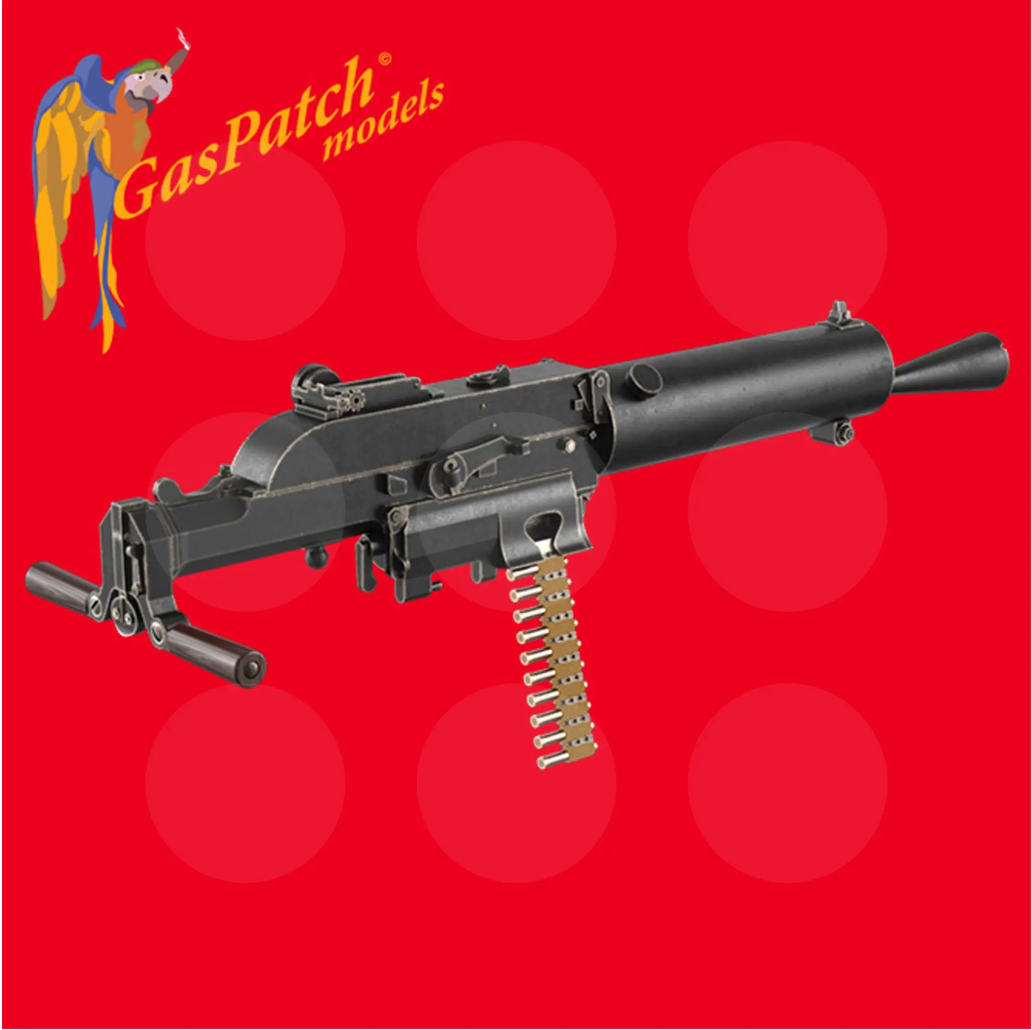 Gaspatch Models - Schwarzlose 07-12 Full Jacked Machine Gun - 1/32 scale - 17-32111