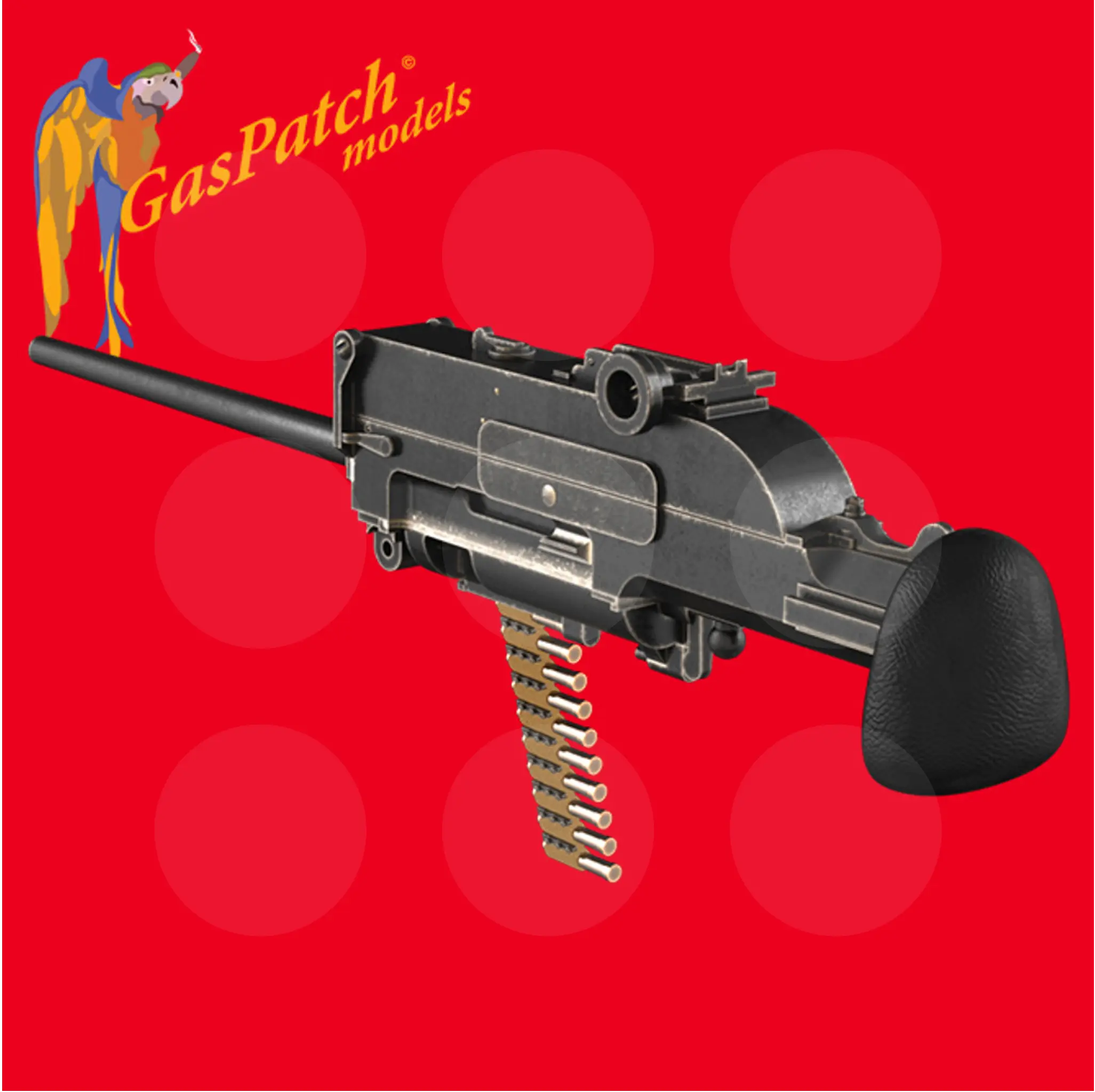 Gaspatch Models - Schwarzlose 07-12 Unjacked Machine Gun - 1/48 scale - 17-48108