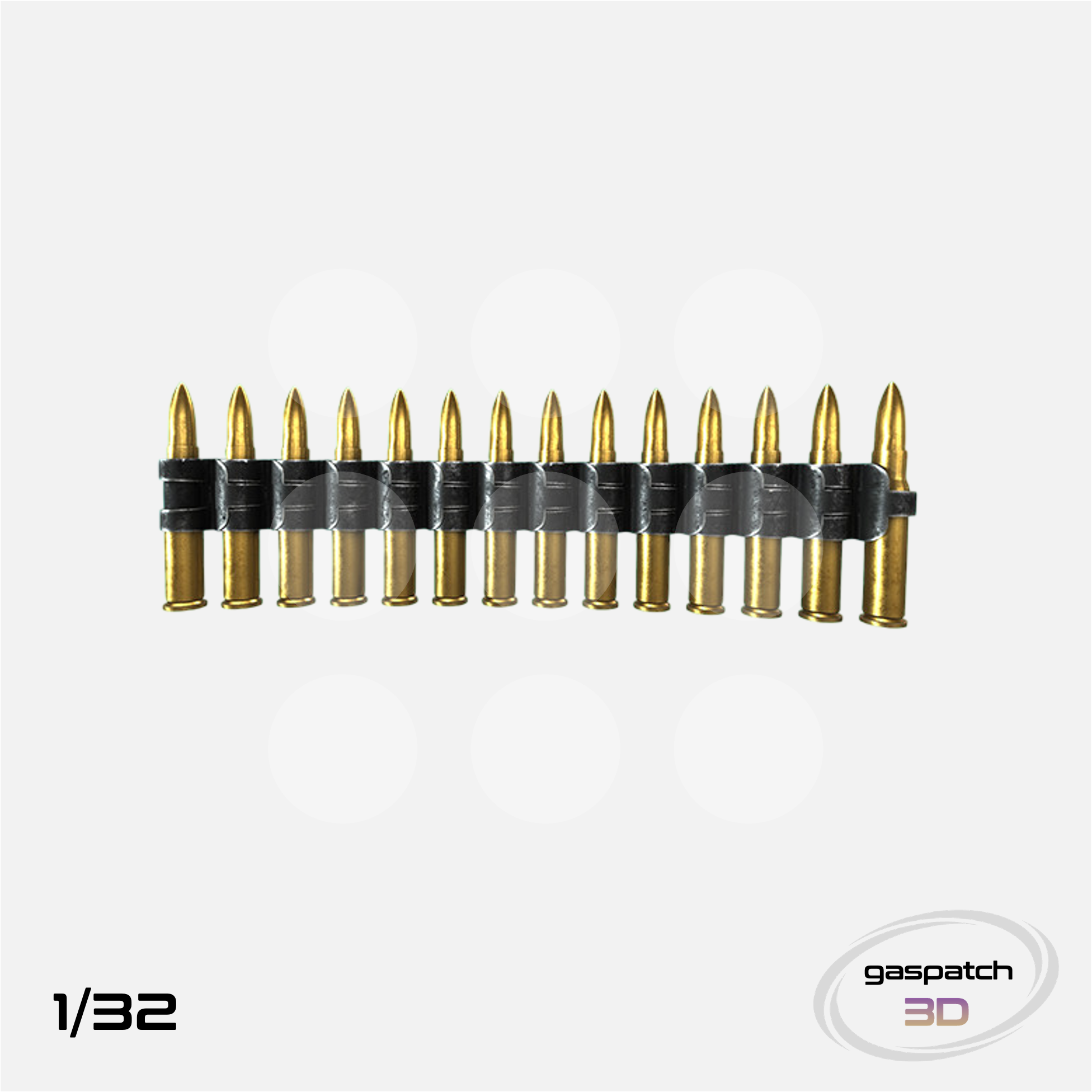 Gaspatch Models - Flexible Ammo Belt Cal .30 300mm long - 1/32 scale - 18-32146 - Gothaforce
