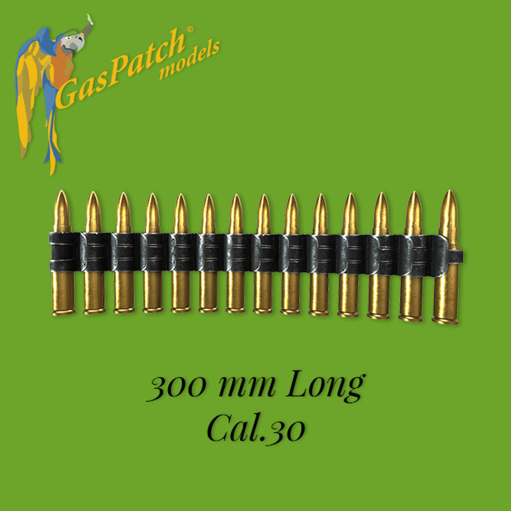 Gaspatch Models - Flexible Ammo Belt Cal 30 300mm long - 1/35 scale - 18-32149