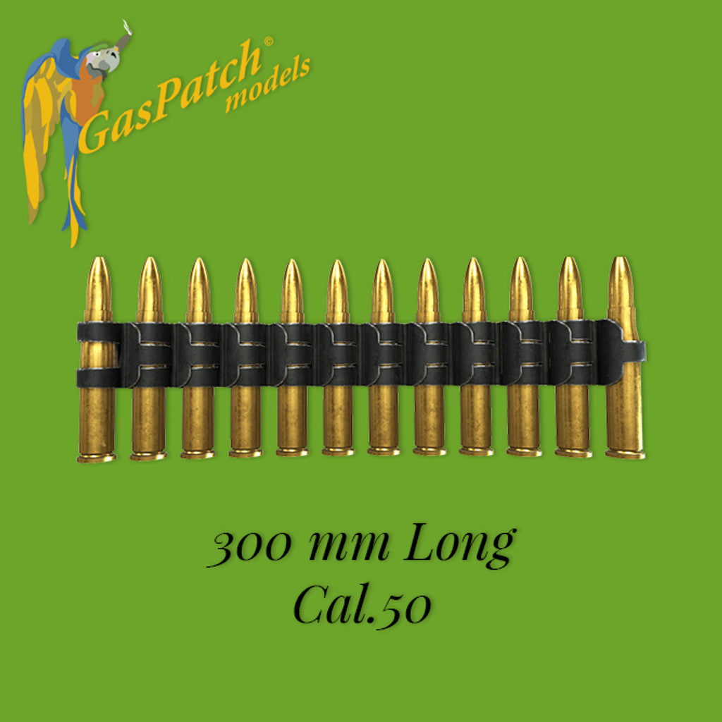 Gaspatch Models - Flexible Ammo Belt Cal 50 300mm long - 1/35 scale - 18-32150