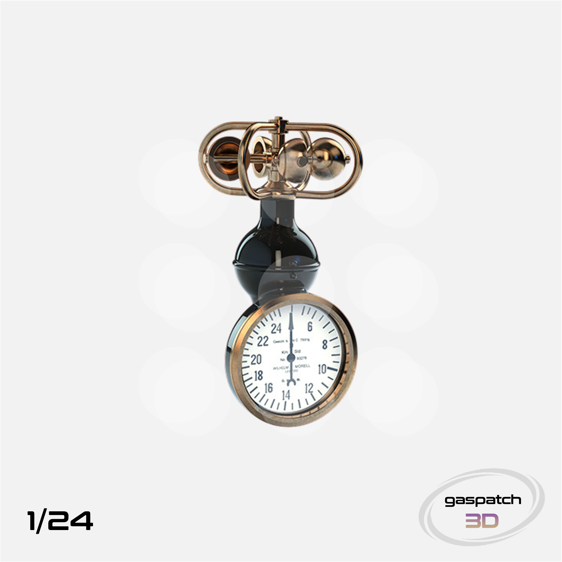 Gaspatch Models - German WWI Airspeed Indicator - 1/24 scale - 20-24232 - Gothaforce