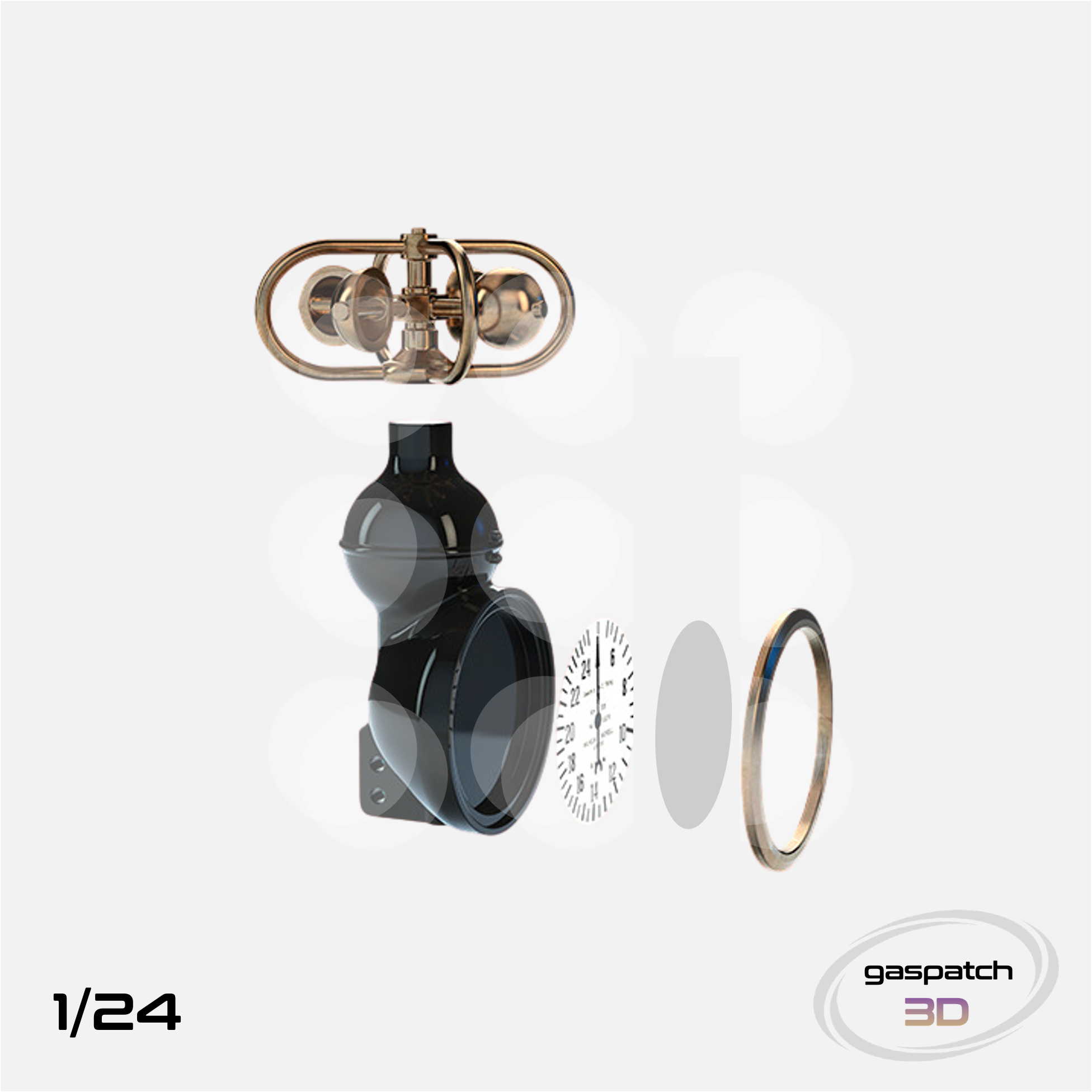 Gaspatch Models - German WWI Airspeed Indicator - 1/24 scale - 20-24232 - Gothaforce