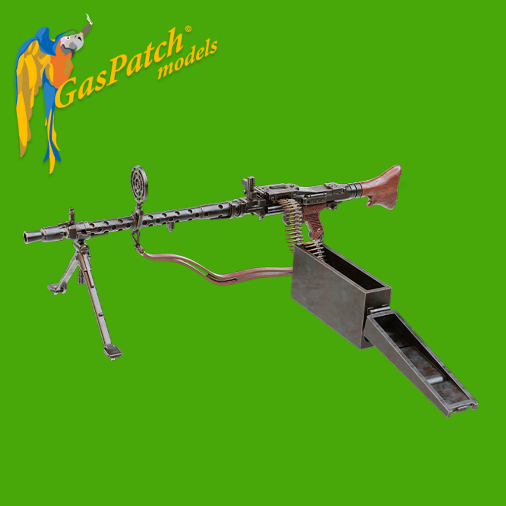 Gaspatch Models - MG 34S Long with Ammo Belt - 1/35 scale - 23-35273