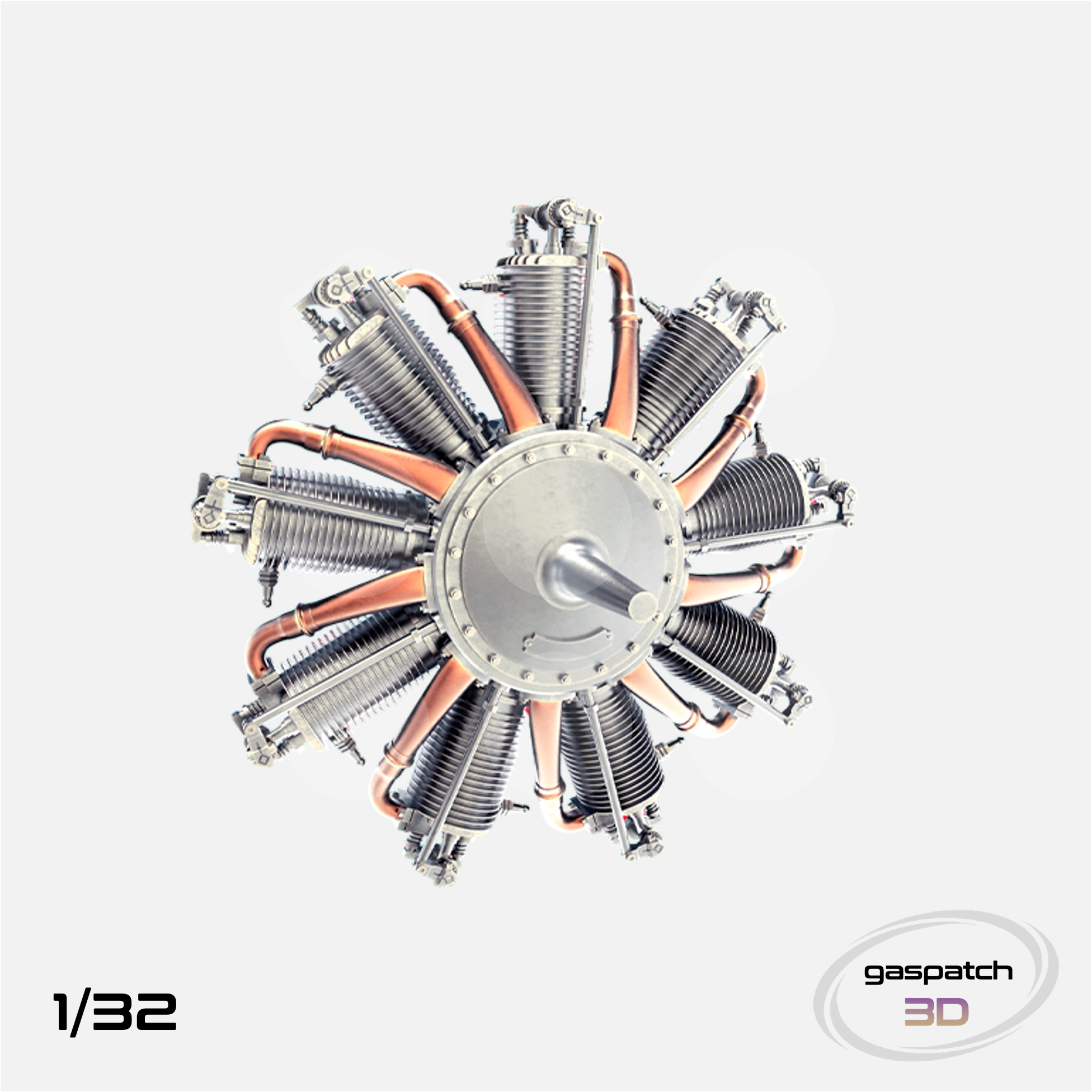Gaspatch Models - Le Rhone 9C Engine - 1/32 scale - 24-32327 - Gothaforce