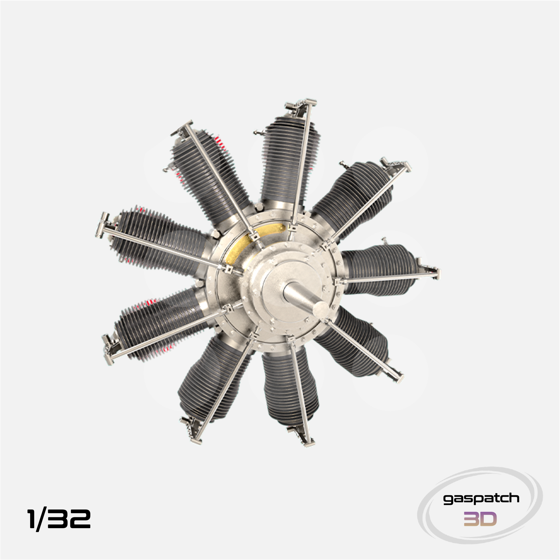 Gaspatch Models - Oberursel U.I Engine - 1/32 scale - 24-32328 - Gothaforce