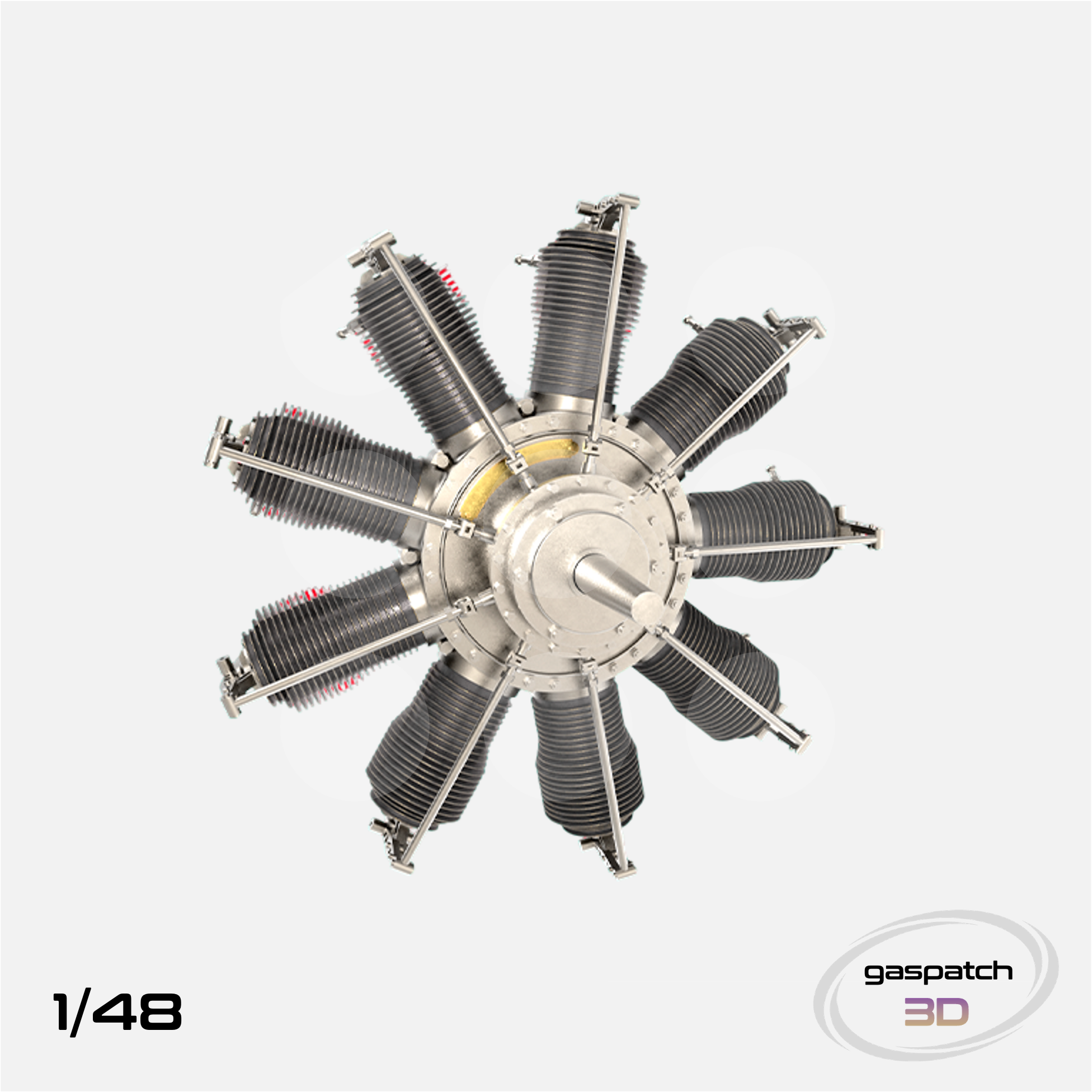 Gaspatch Models - Gnome 9 Delta Engine - 1/48 scale - 25-48354 - Gothaforce