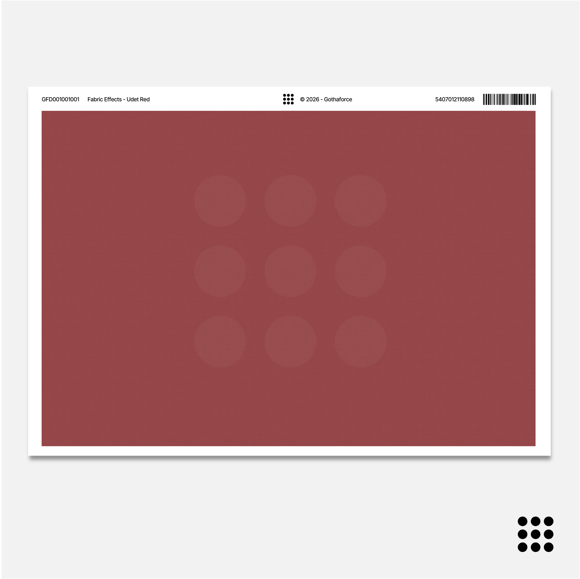 Fabric FX - Udet Red