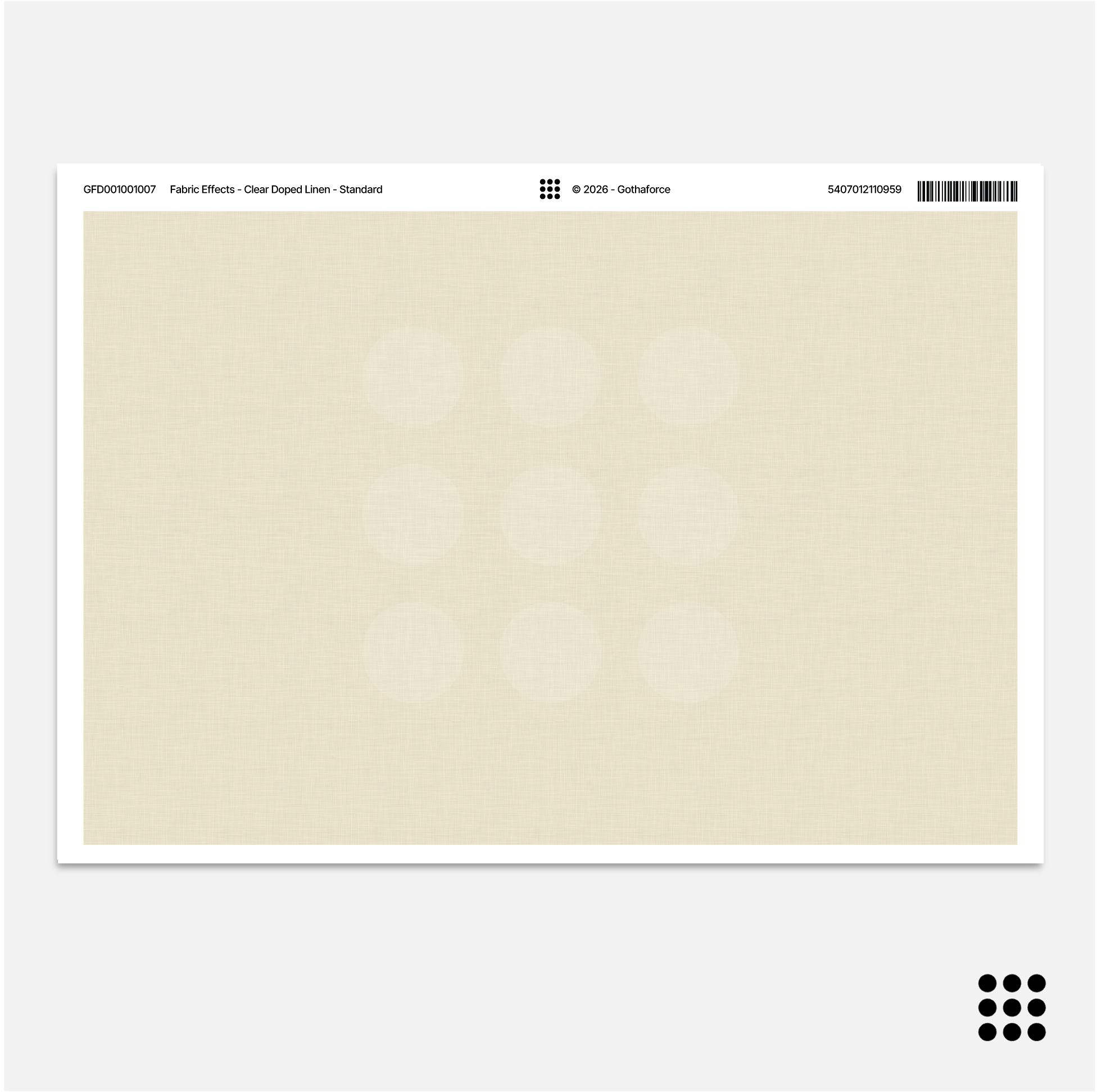 Fabric FX - Clear Doped Linen - Standard