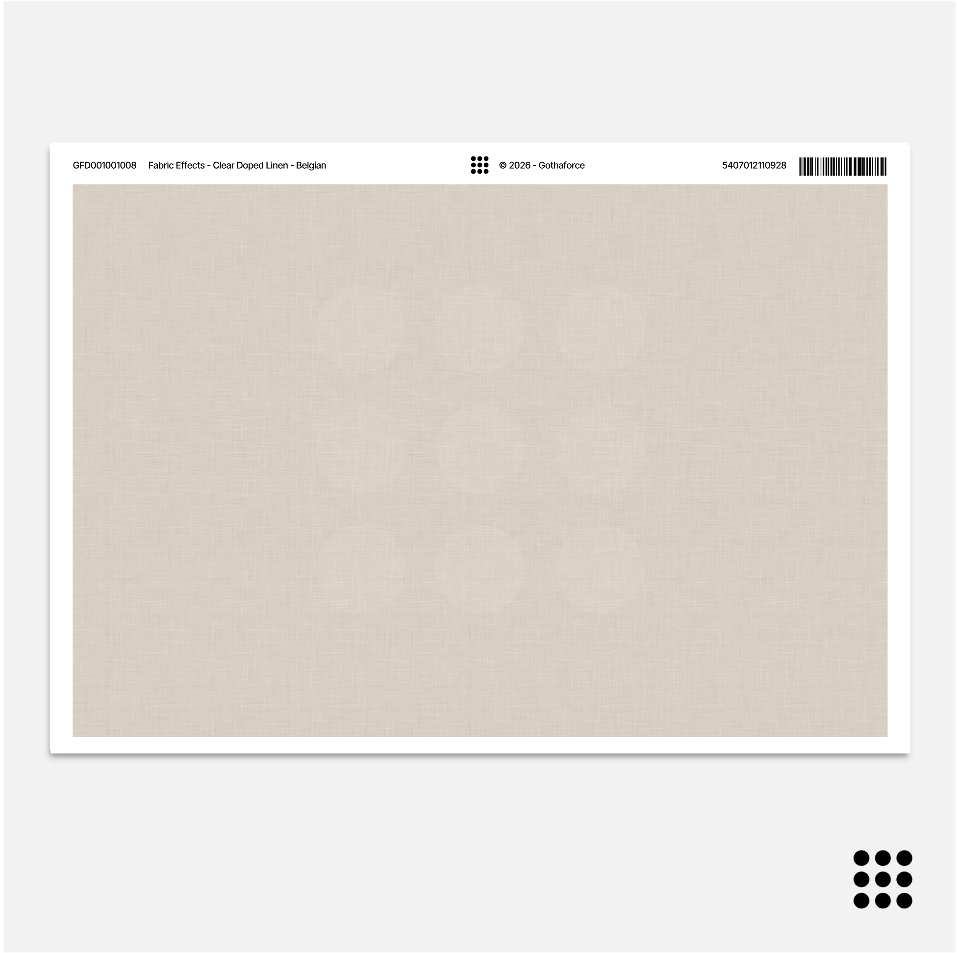 Fabric FX - Clear Doped Linen - Belgian