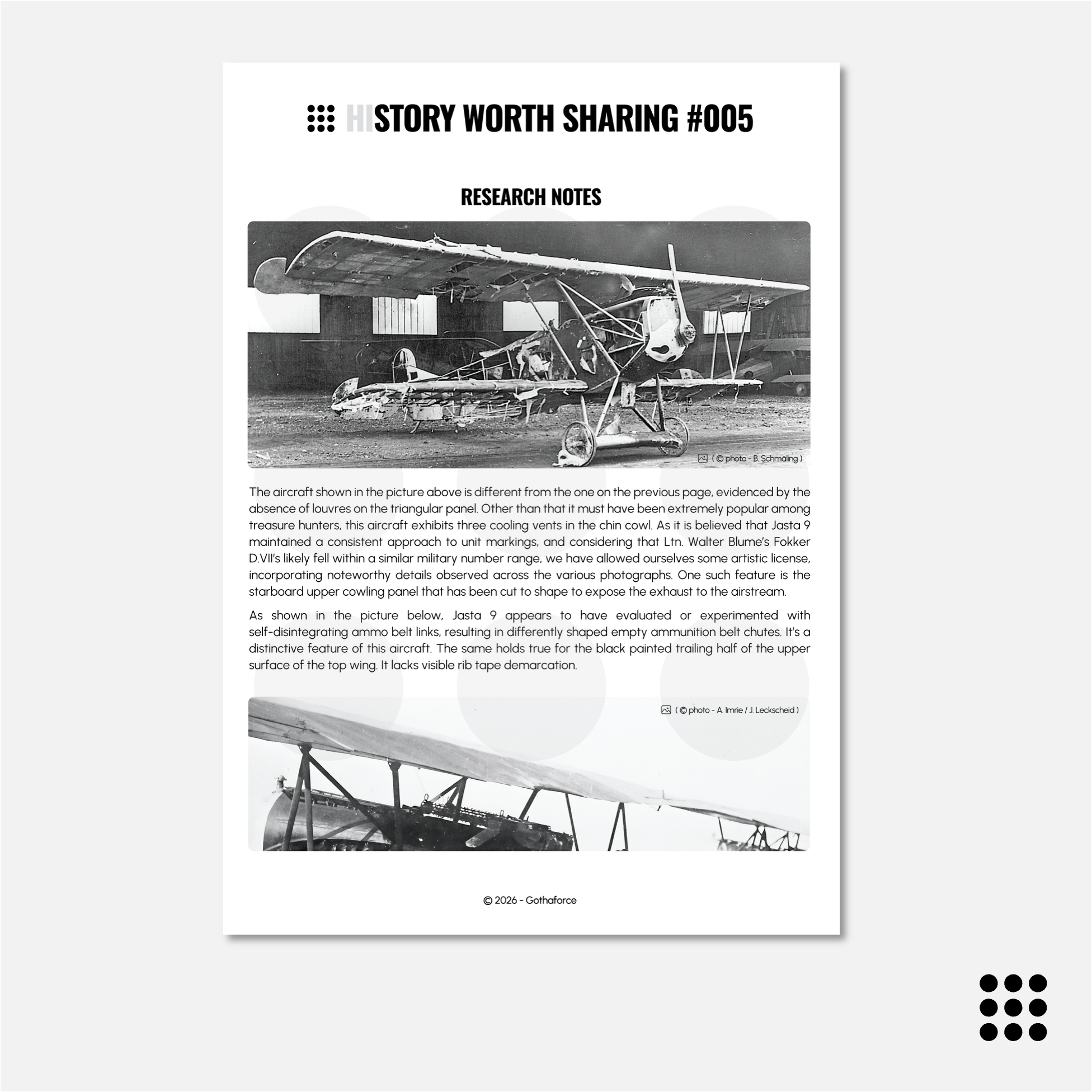 HWS #005 - Fokker D.VII OAW Ltn. Walter Blume