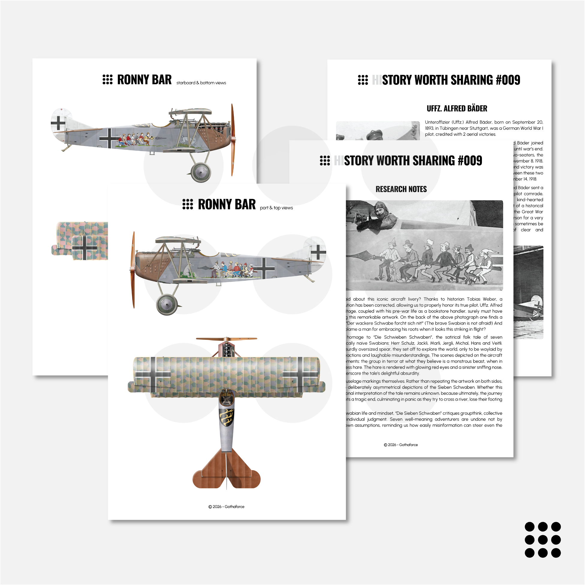 HWS #009 - Fokker D.VII OAW Sieben Schwaben