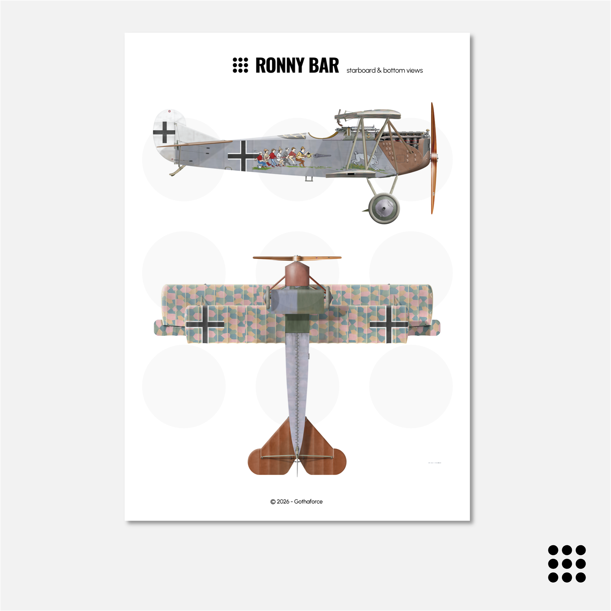 HWS #009 - Fokker D.VII OAW Sieben Schwaben
