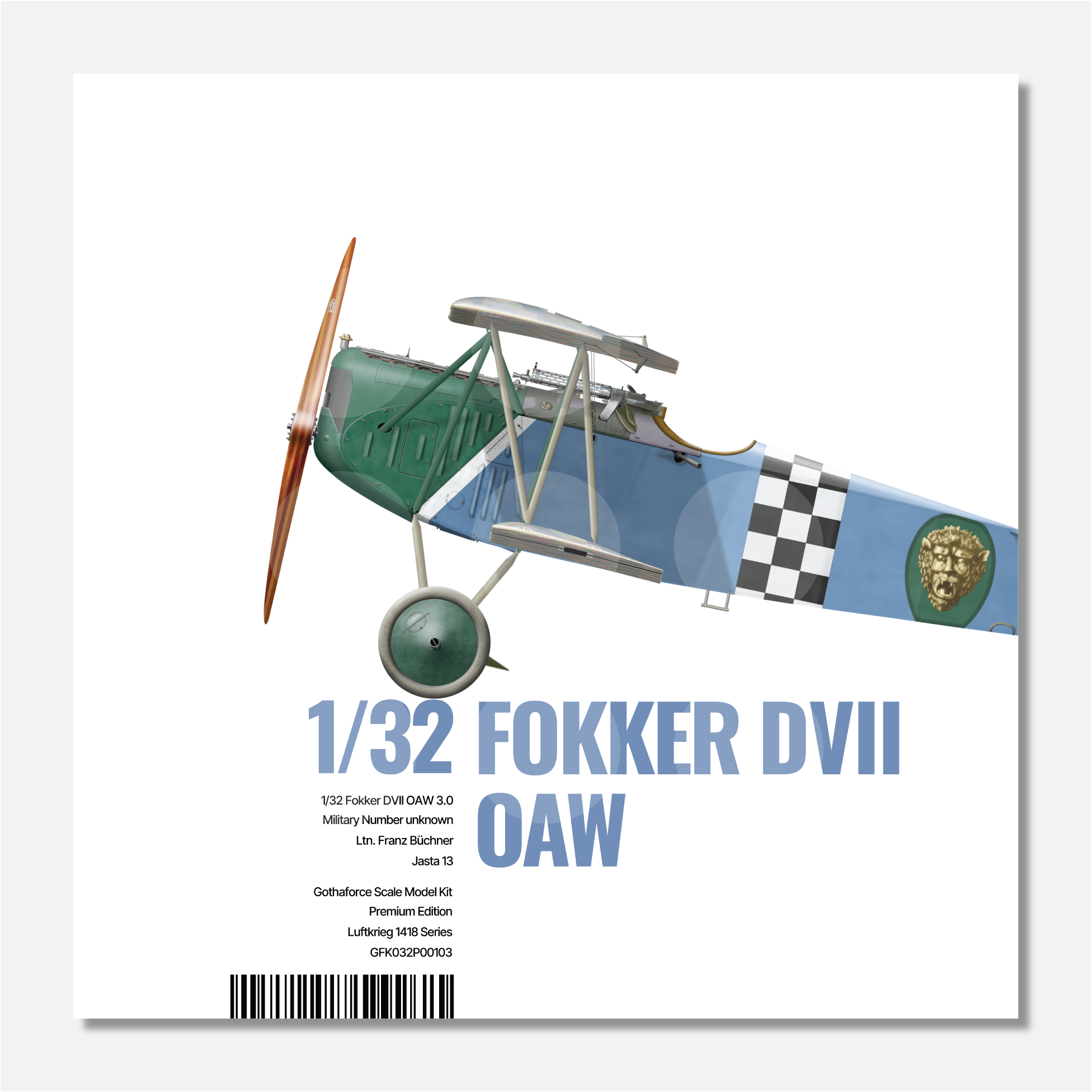 1/32 Fokker DVII OAW 3.0 Franz Büchner