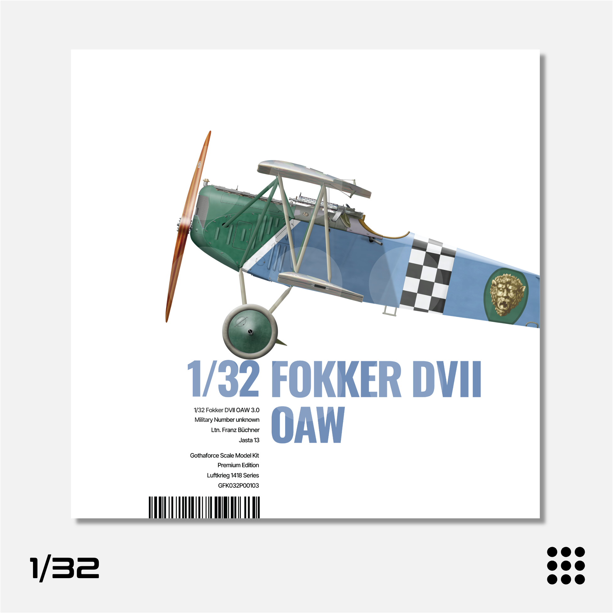 1/32 Fokker DVII OAW 3.0 Franz Büchner