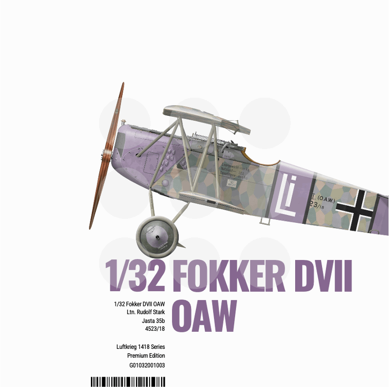 Gothaforce - Fokker D.VII OAW 3.0 Rudolf Stark - Premium Edition - 1/32 scale - GFK032P00104
