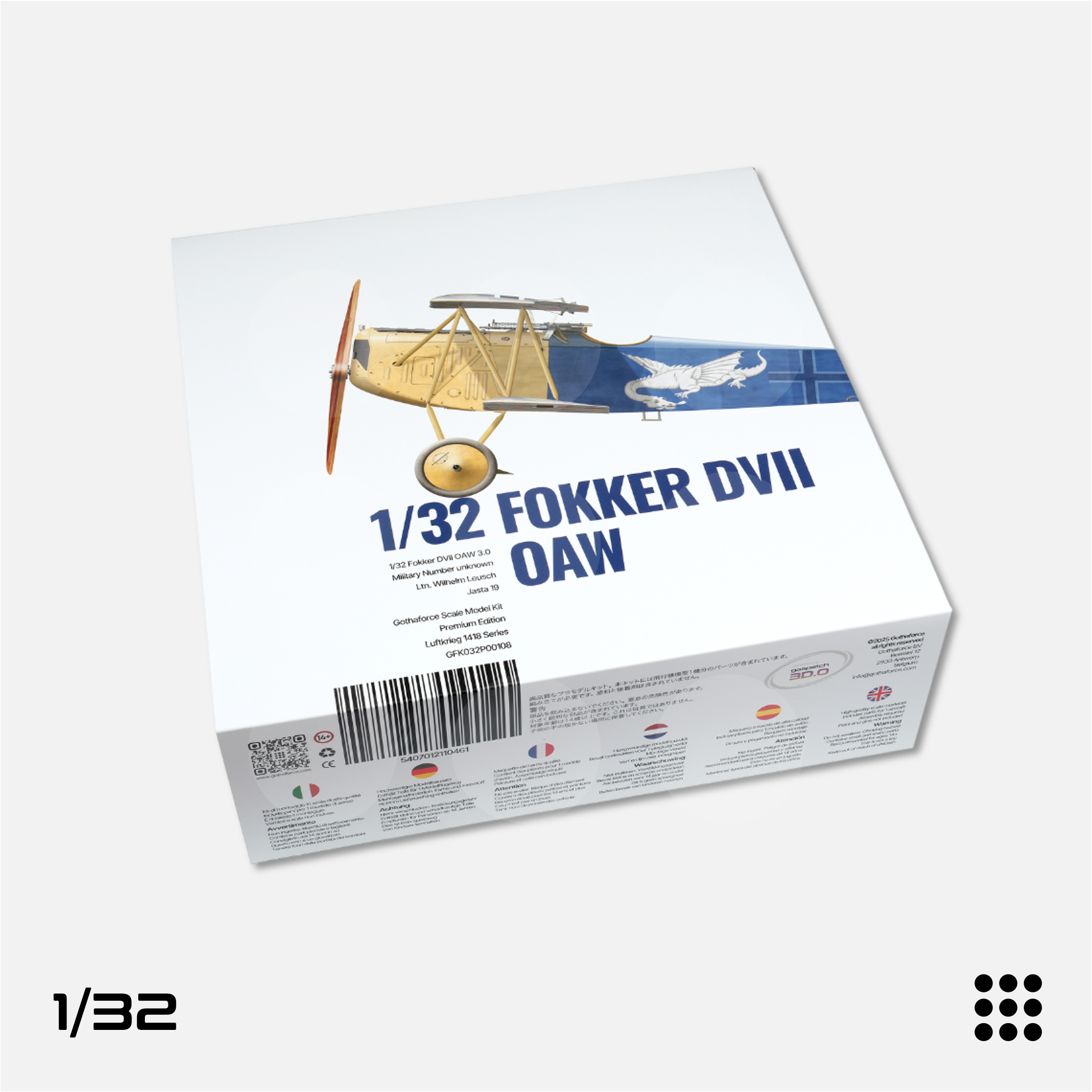 1/32 Fokker DVII OAW 3.0 Wilhelm Leusch