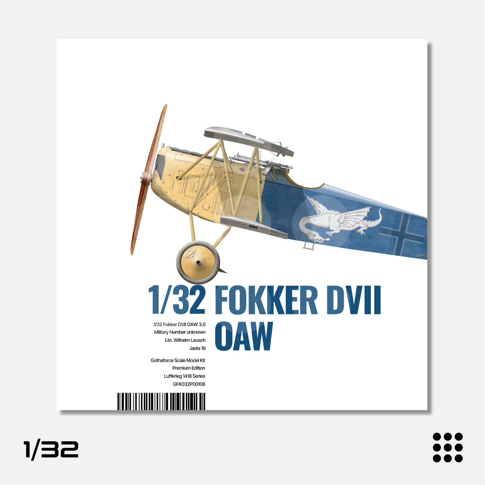 1/32 Fokker DVII OAW 3.0 Wilhelm Leusch