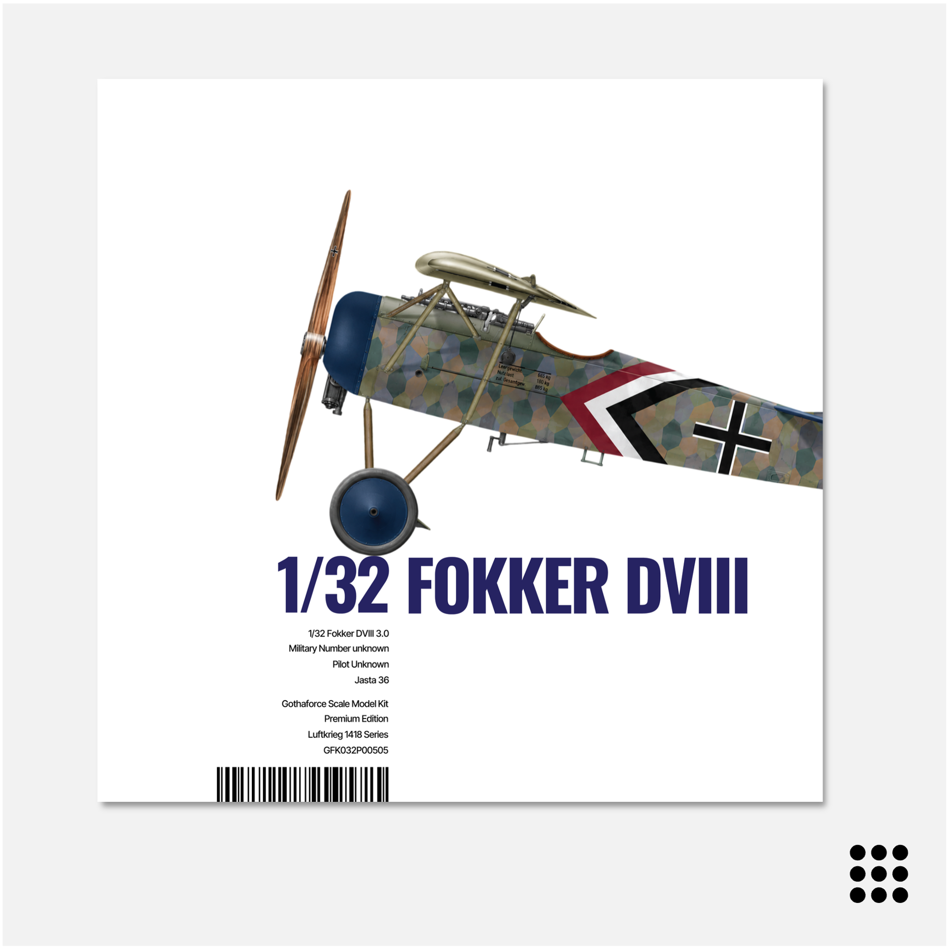 1/32 Fokker EV 3.0 Jasta 36 - Reservation