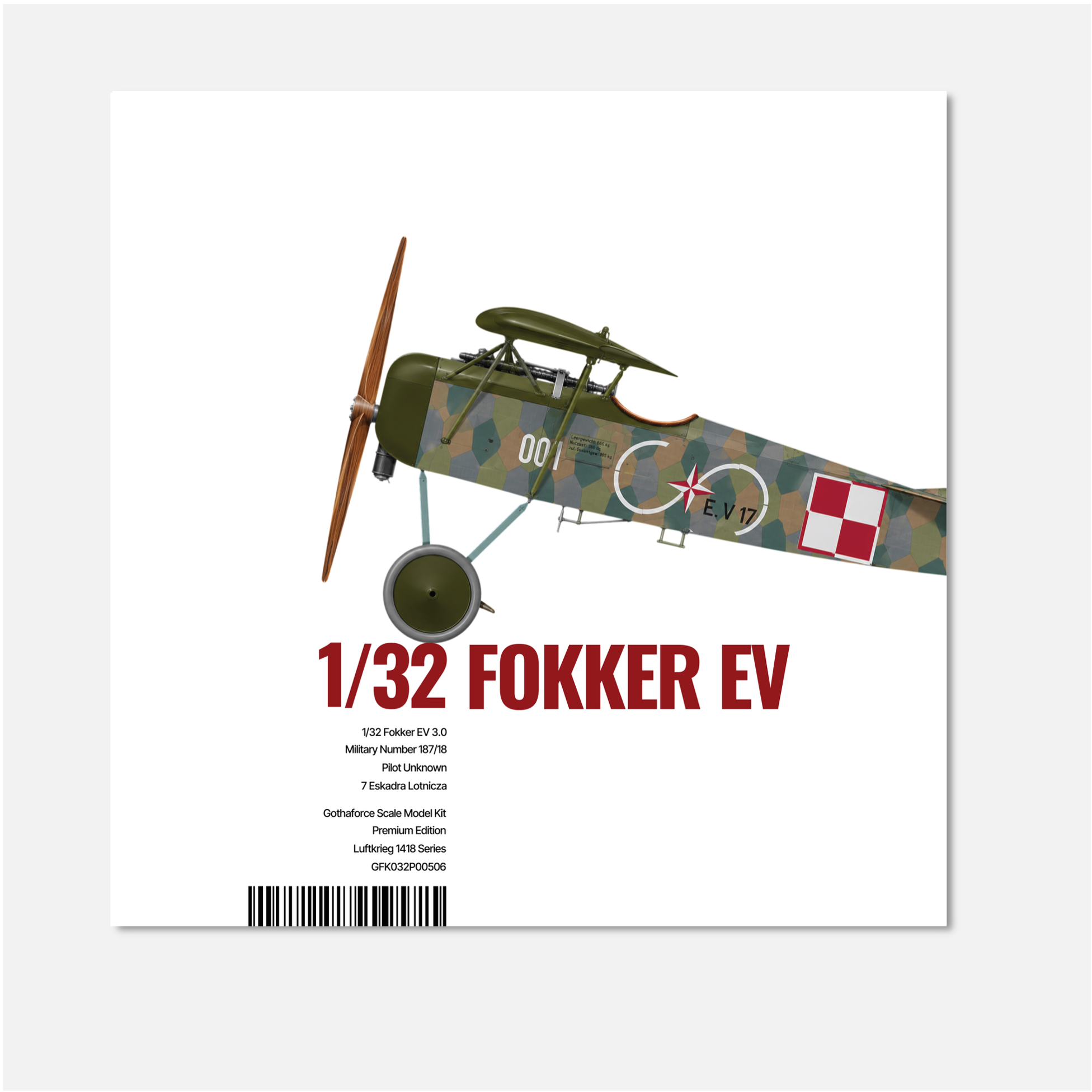 1/32 Fokker EV 3.0 187/18 - 7 Eskadra Lotnicza