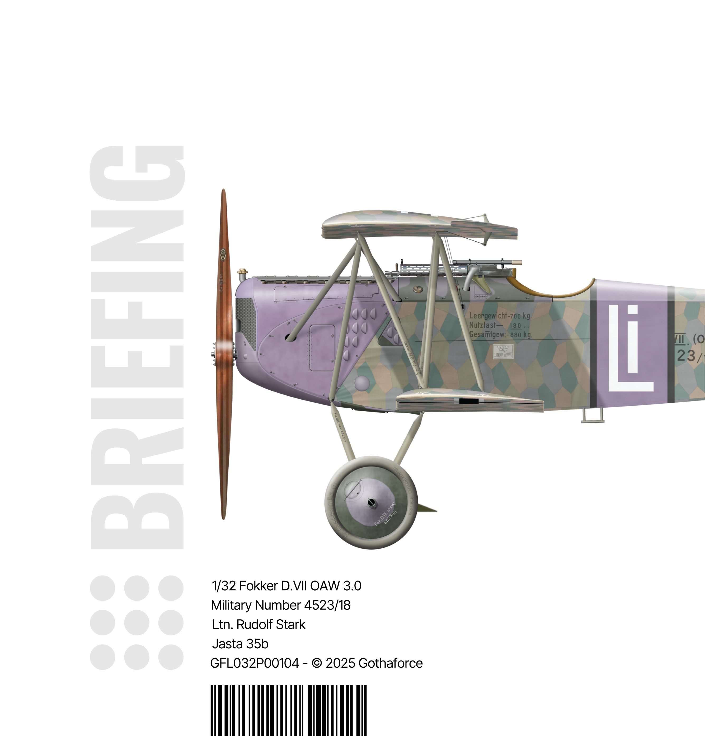 Gothaforce Fokker DVII OAW 3.0 Rudolf Stark - Briefing - Image Cover