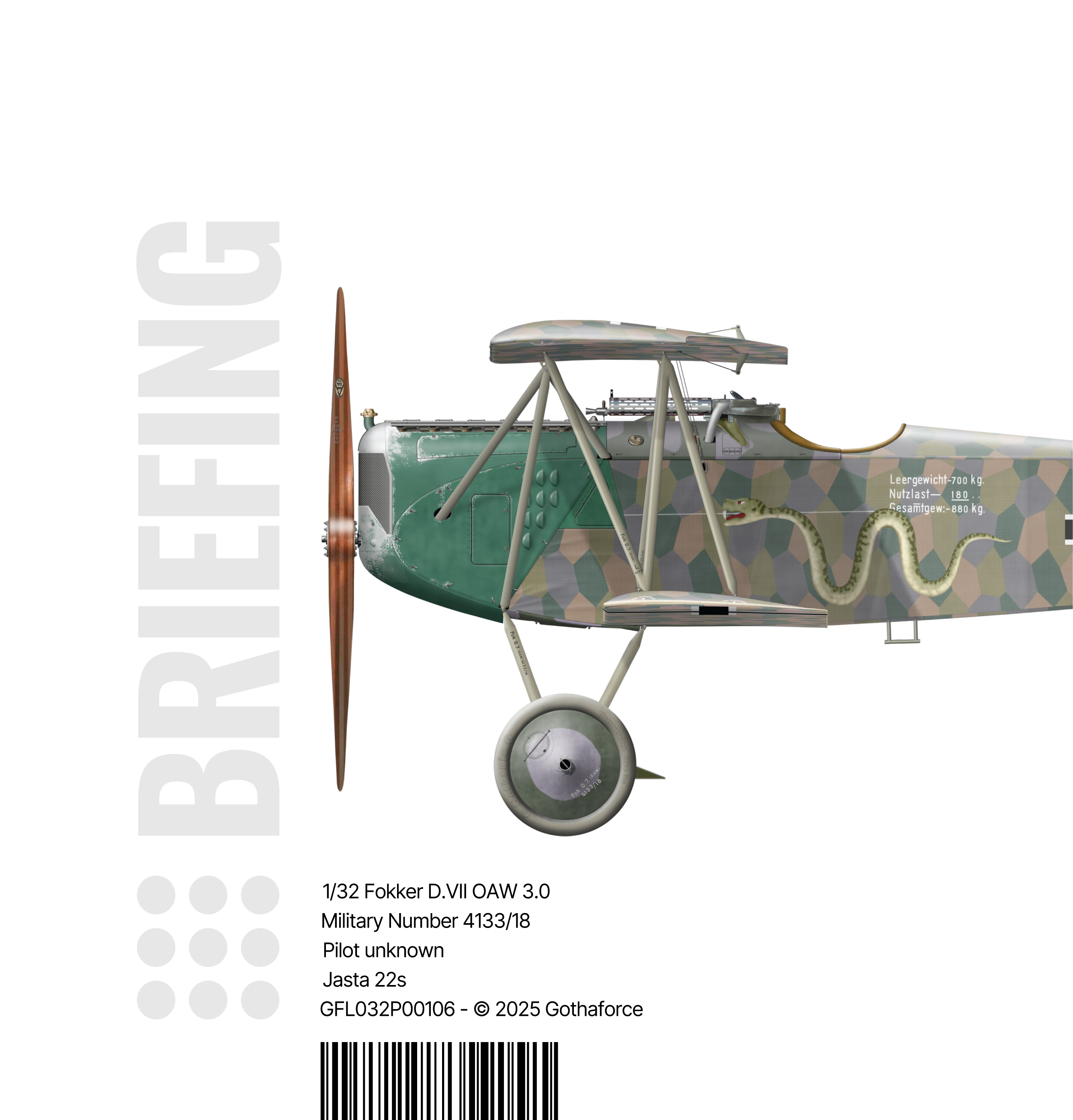 Gothaforce Fokker DVII OAW 3.0 4133/18 - Briefing - Image Cover