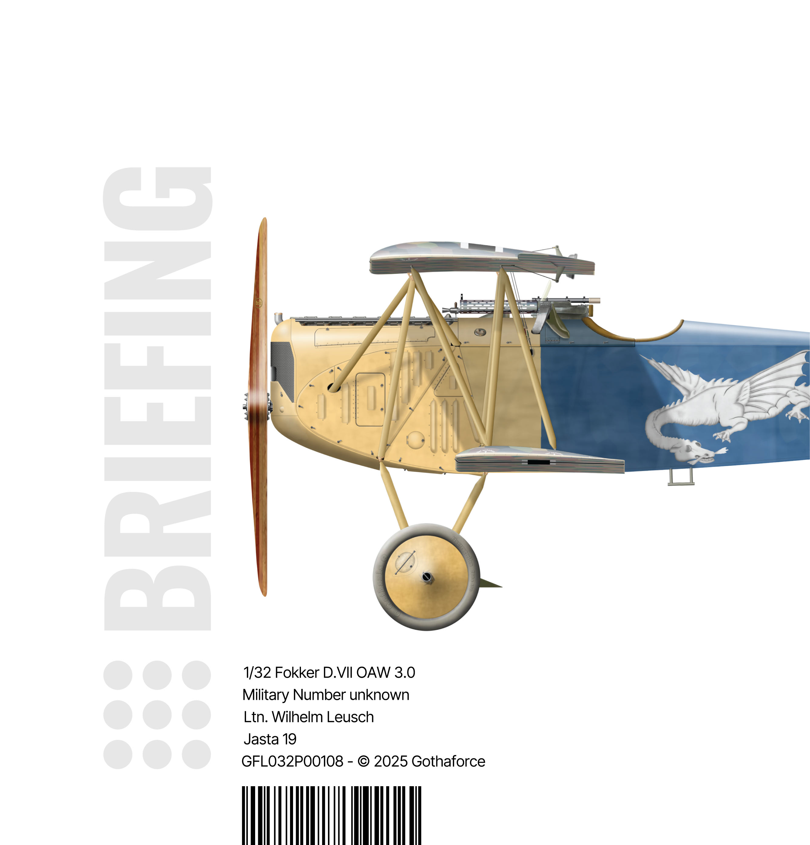 Gothaforce Fokker DVII OAW 3.0 Wilhelm Leusch - Briefing - Image Cover