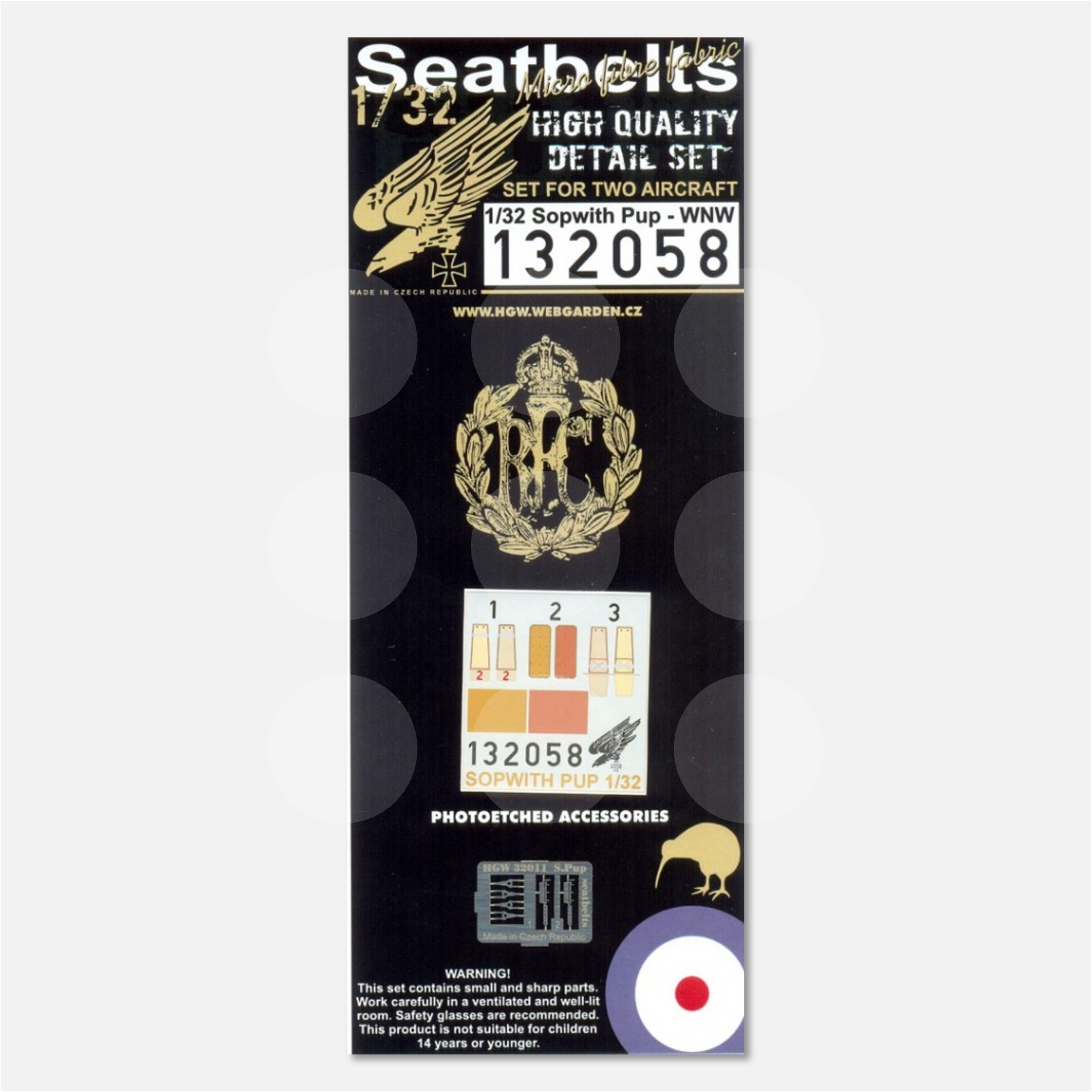 1/32 Seatbelts Sopwith Pup