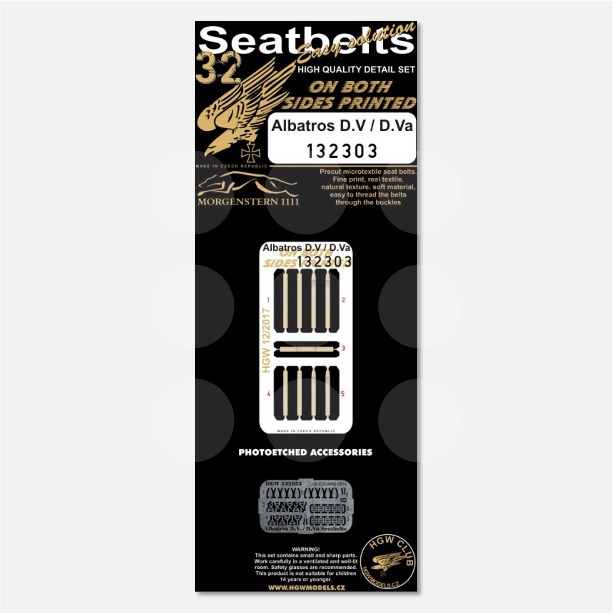 1/32 Double-sided Seatbelts Albatros D.V(a)