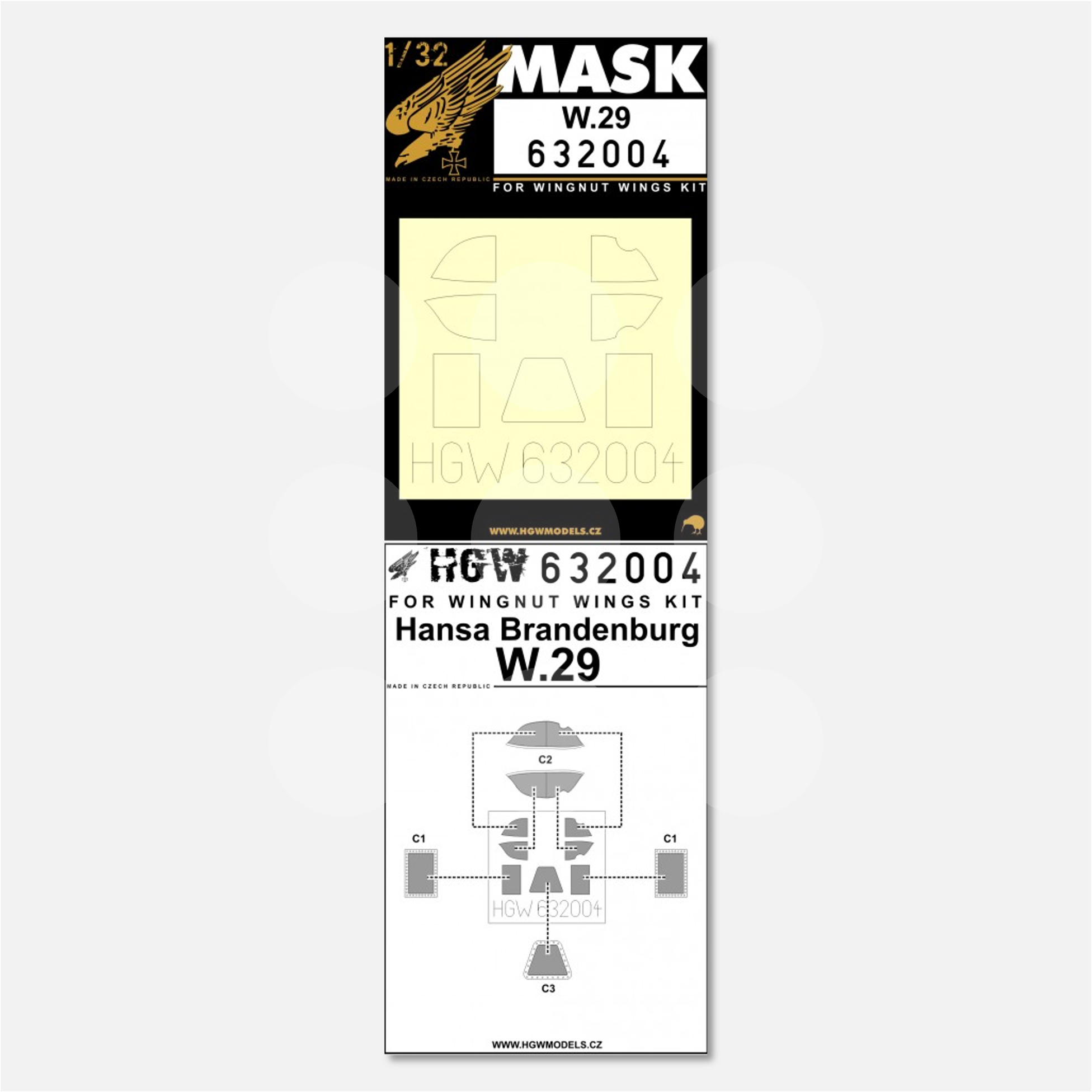 1/32 Masks Hansa-Brandenburg W.29