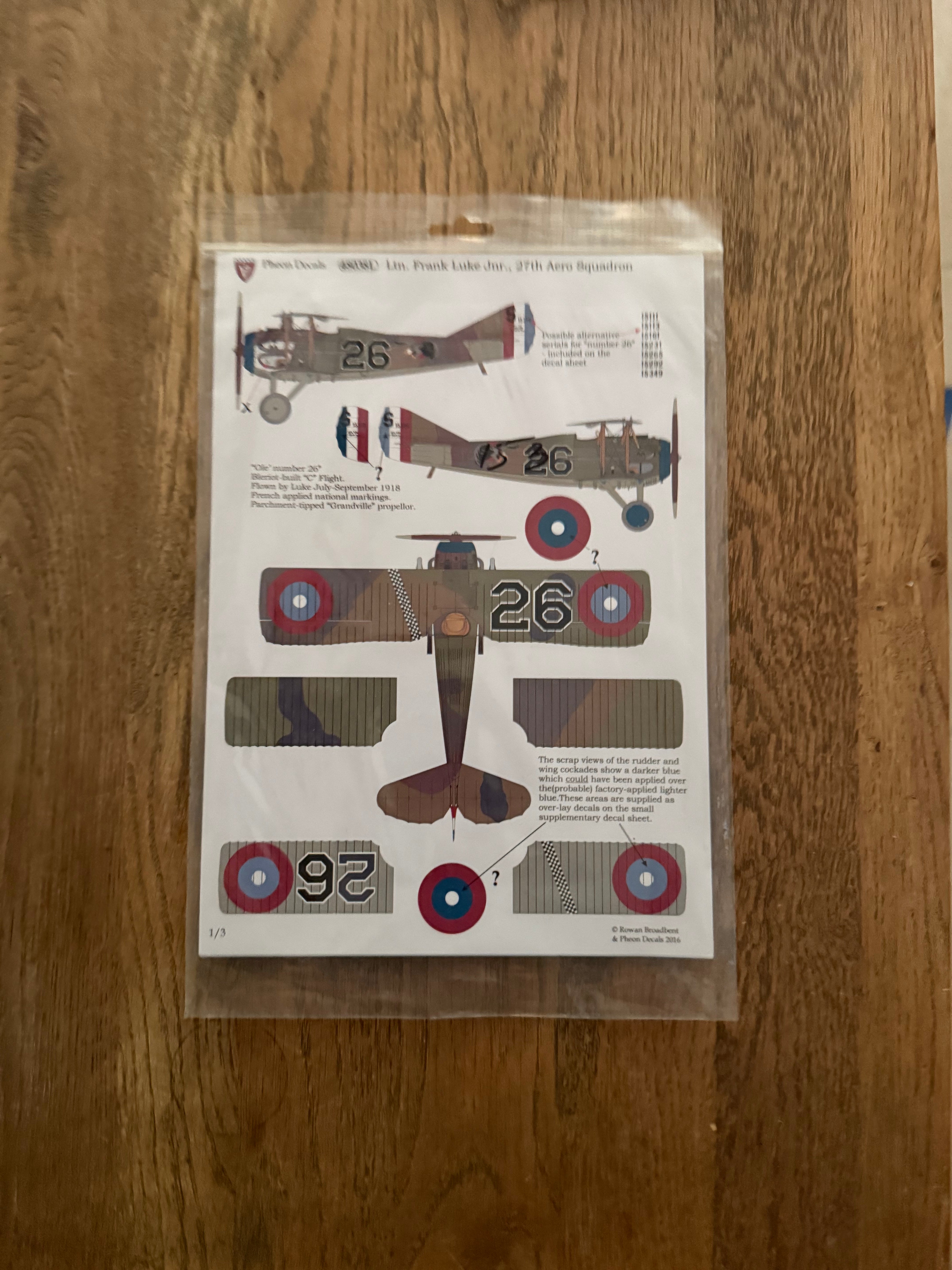 1/48 Frank Luke Jr. Limited - OOP