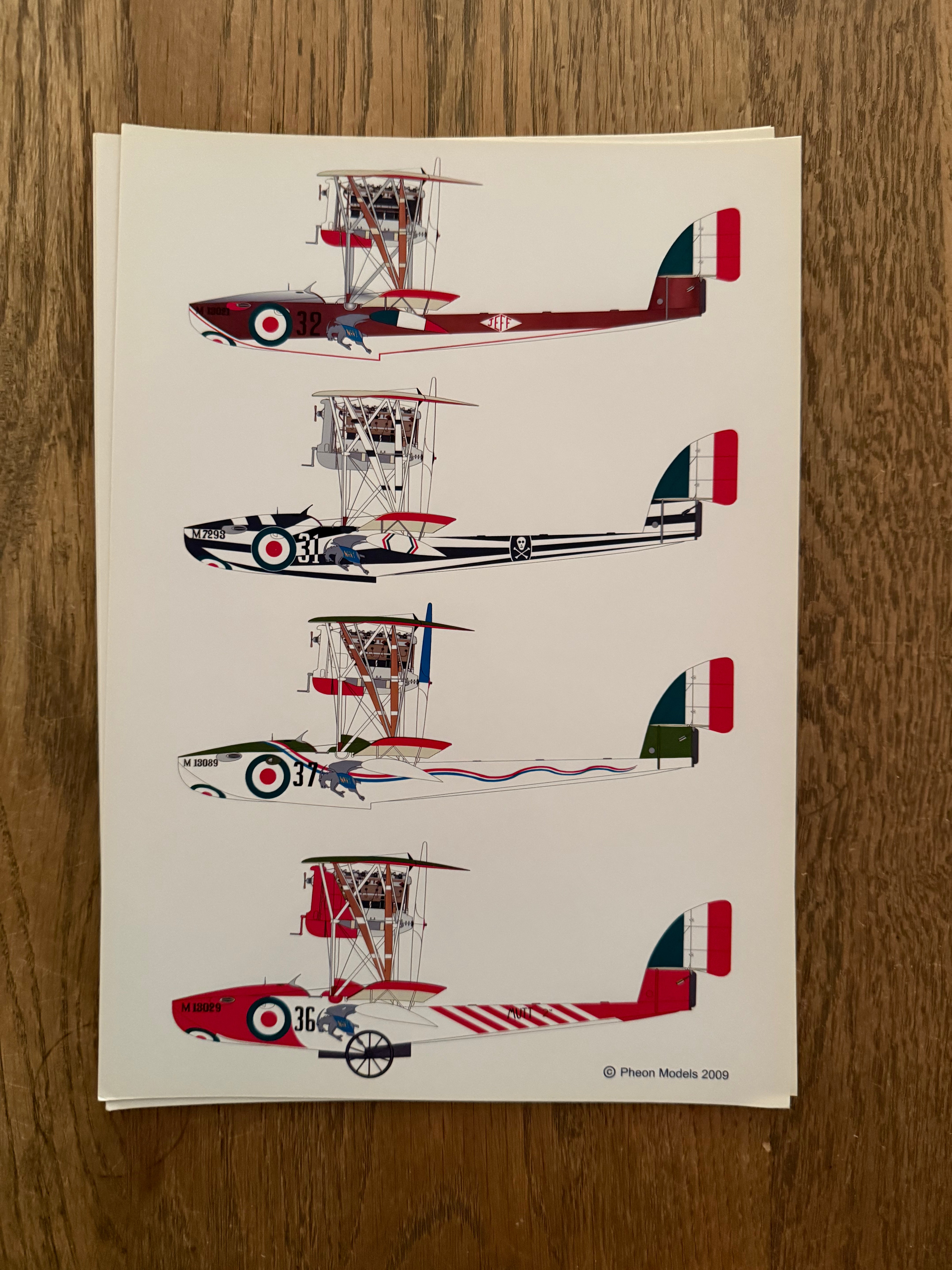 Pheon Decals Glossy Pack Macchi M5