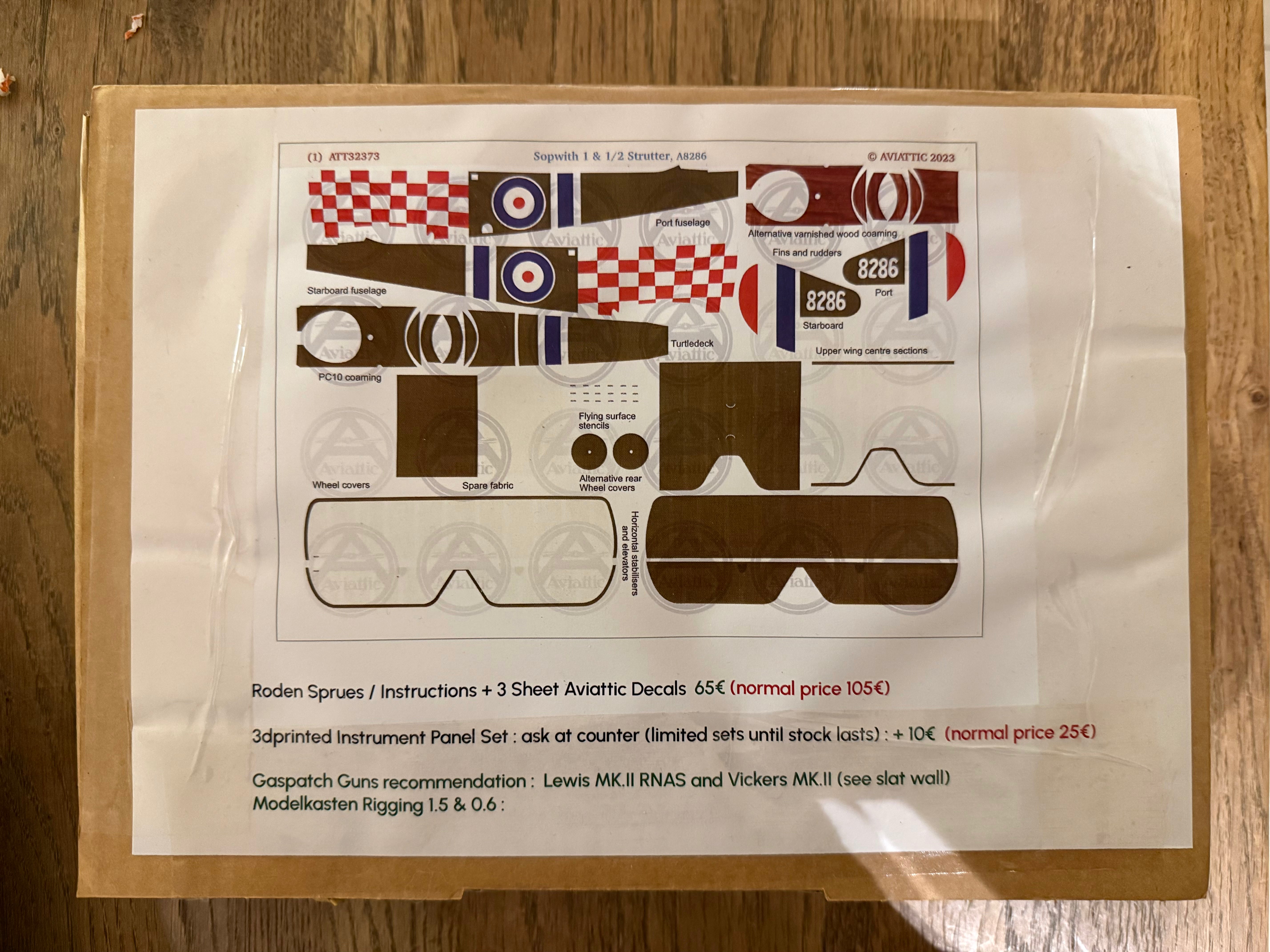 Sopwith 1 & 1/2 Strutter A8286