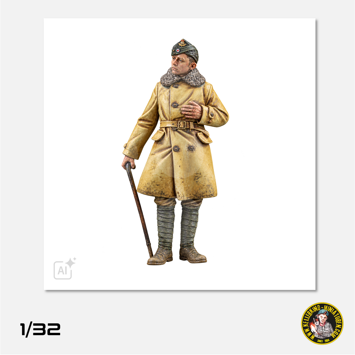 1/32 RFC pilot in coat