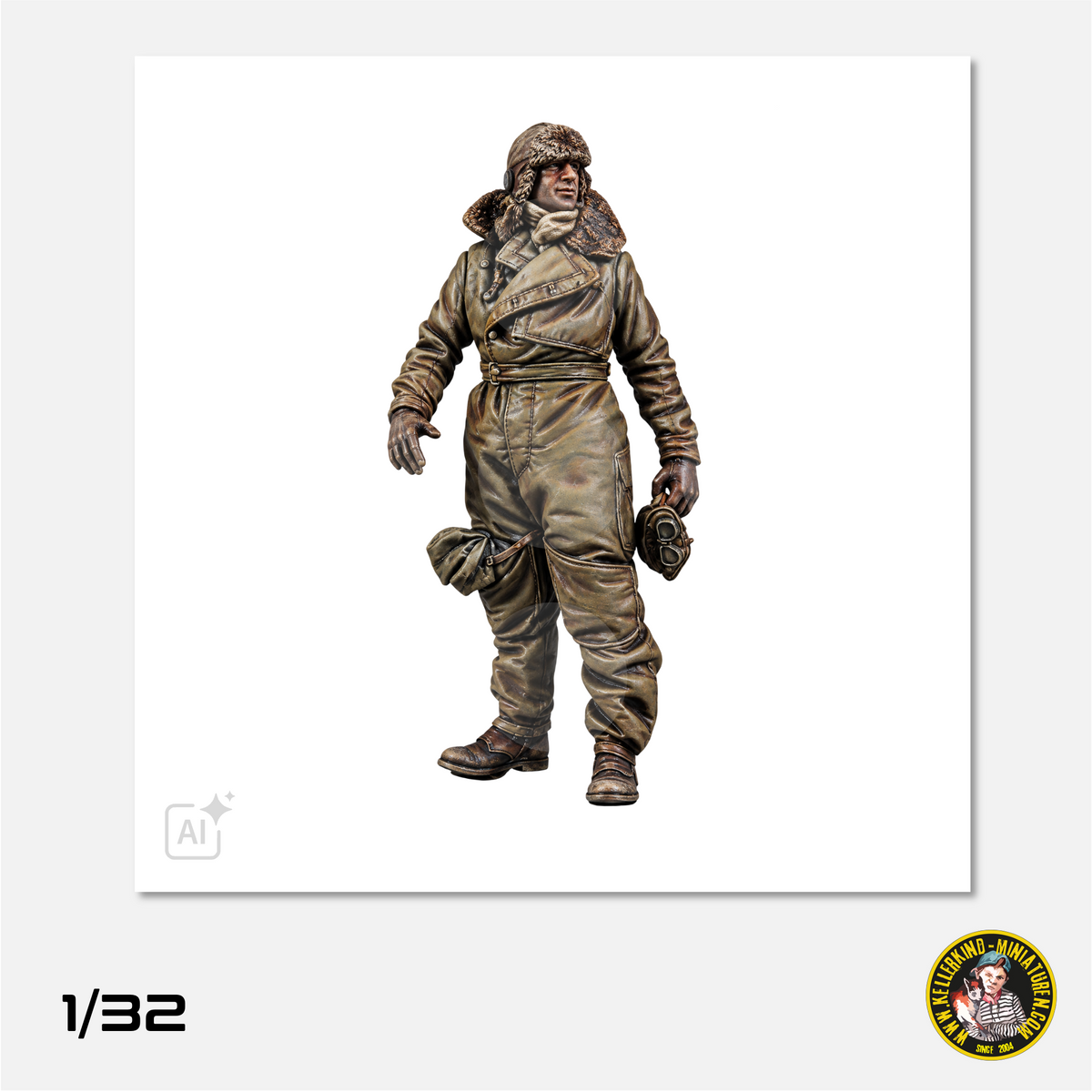 1/32 RFC pilot in Sidcot flying suit