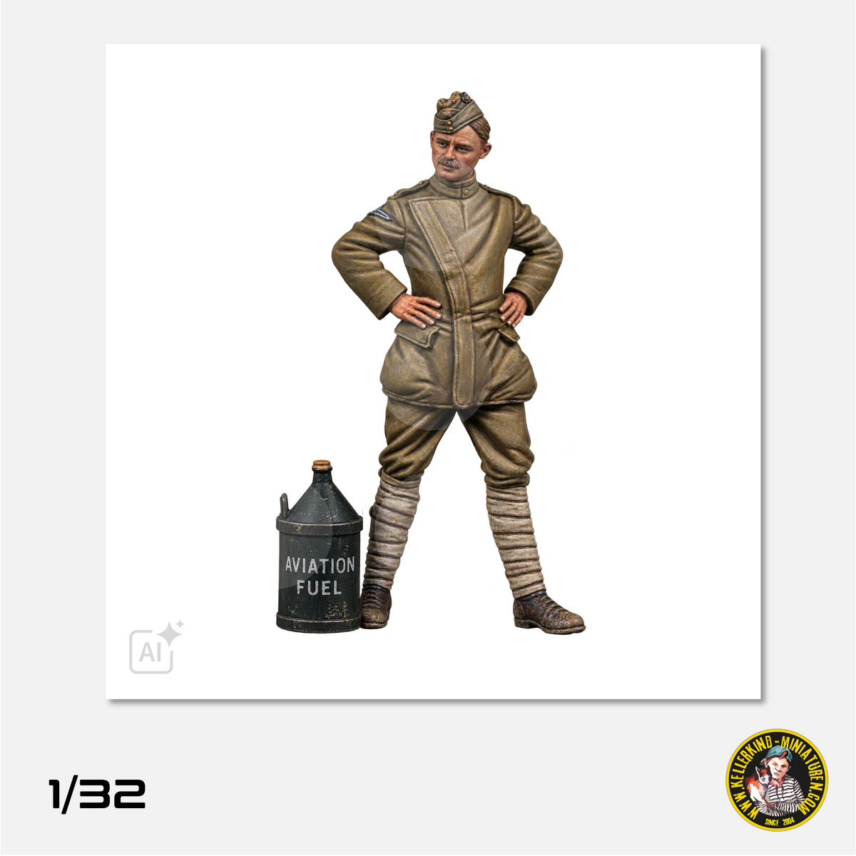 1/32 RFC young mechanic with fuel can