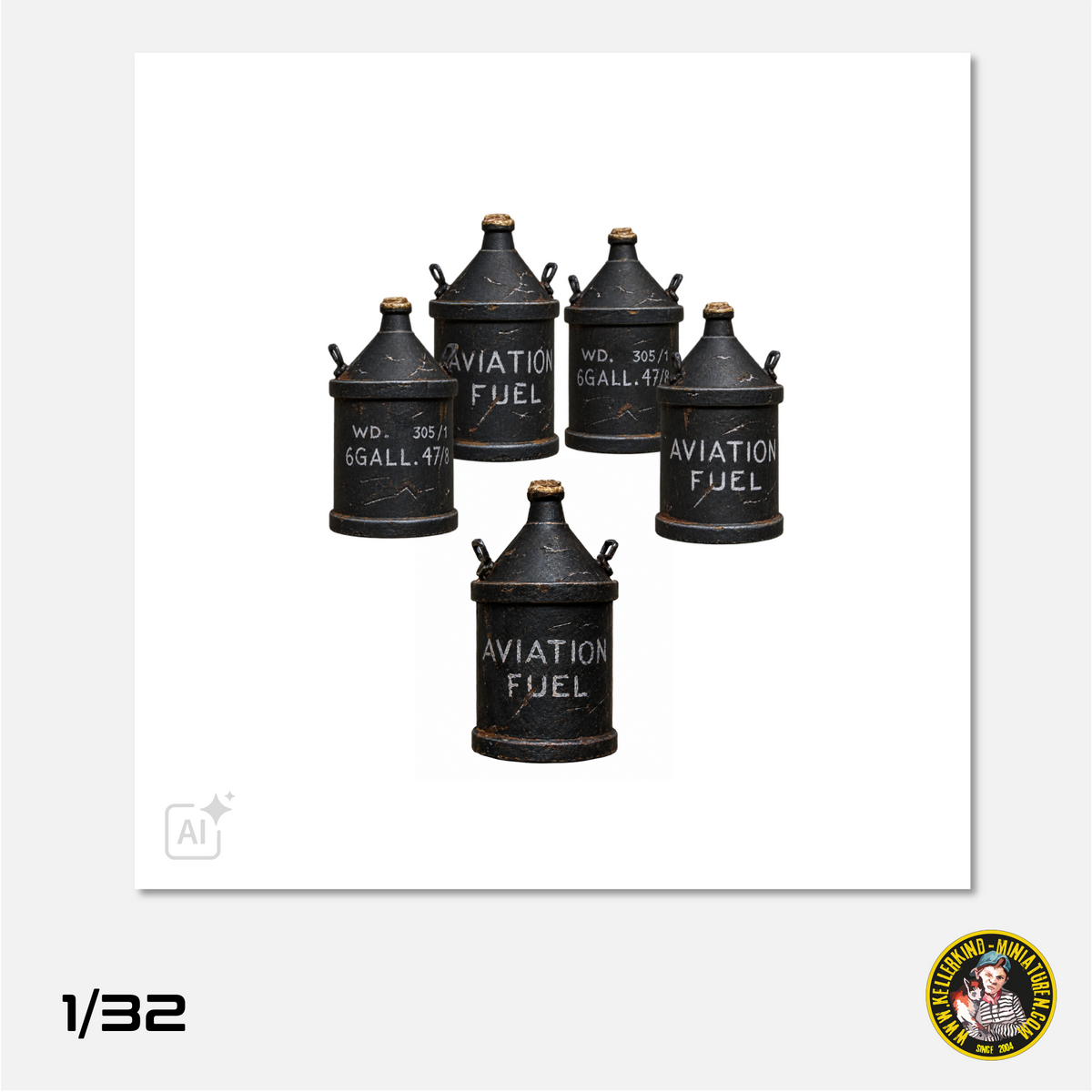 1/32 Aviation fuel cans 5pc