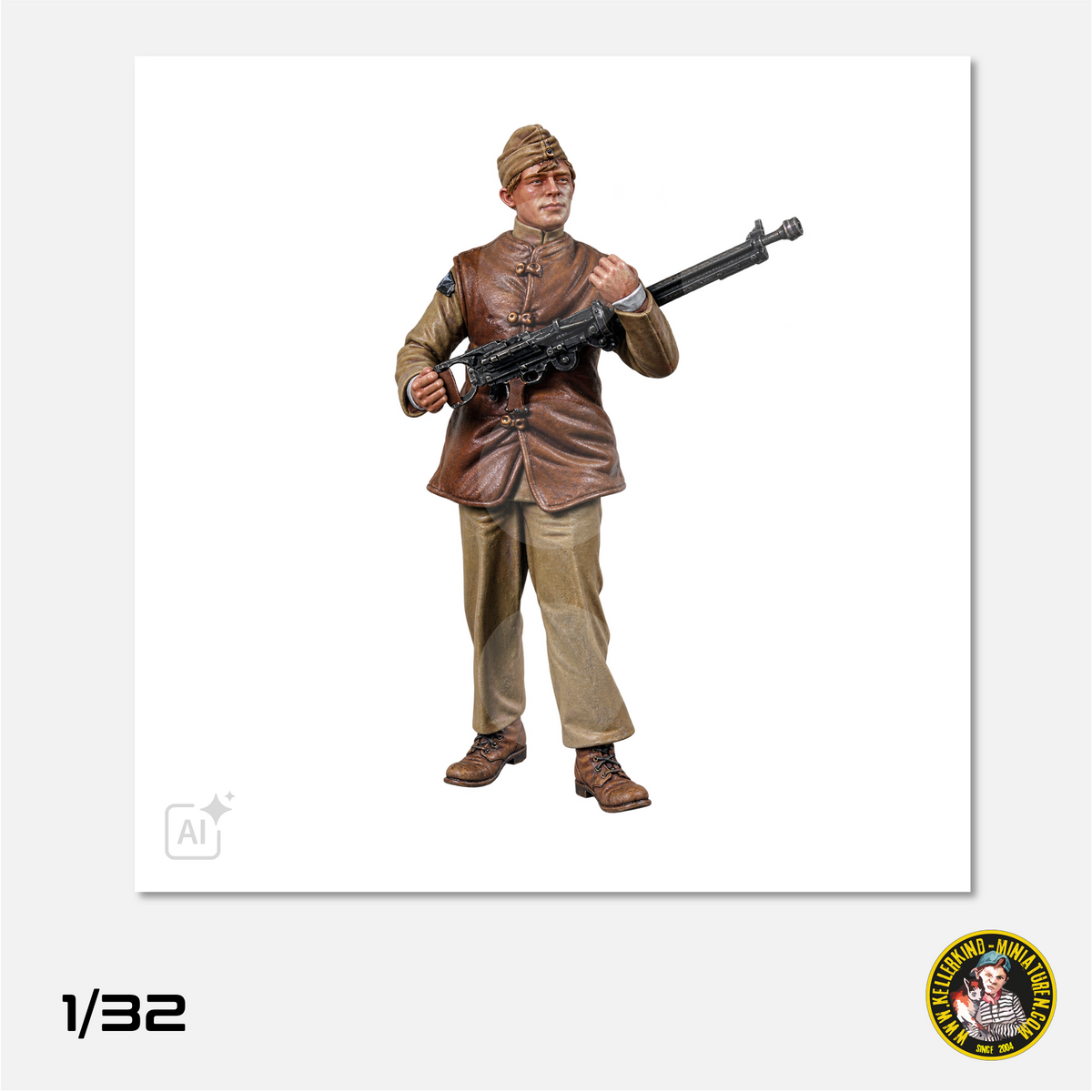 1/32 RFC mechanic with machine gun
