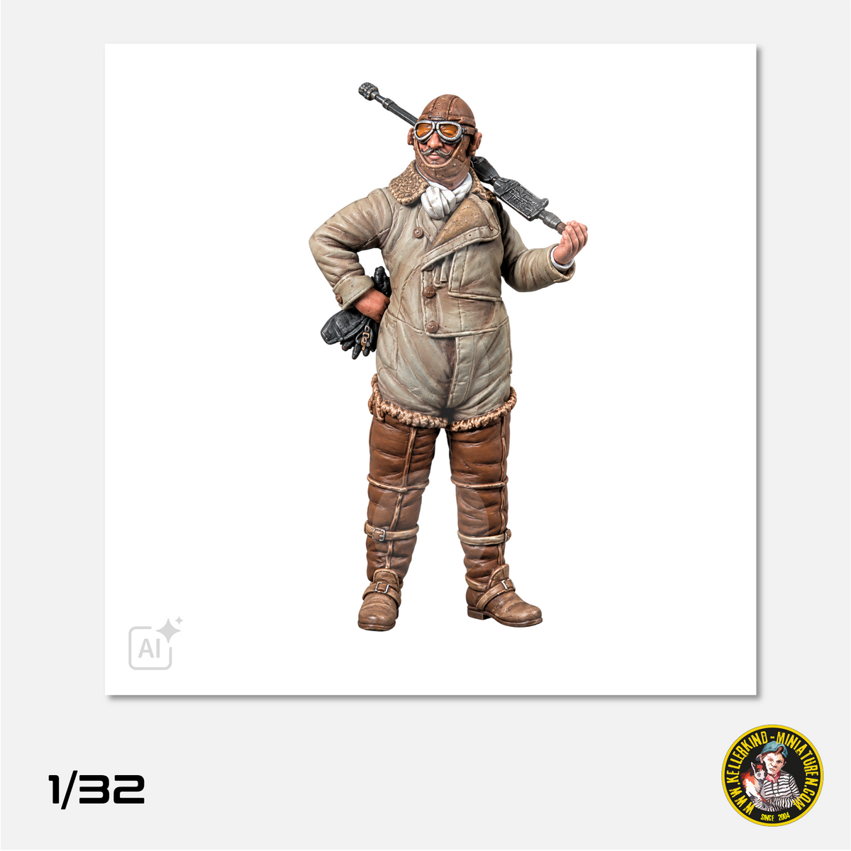 1/32 RFC pilot with Lewis gun