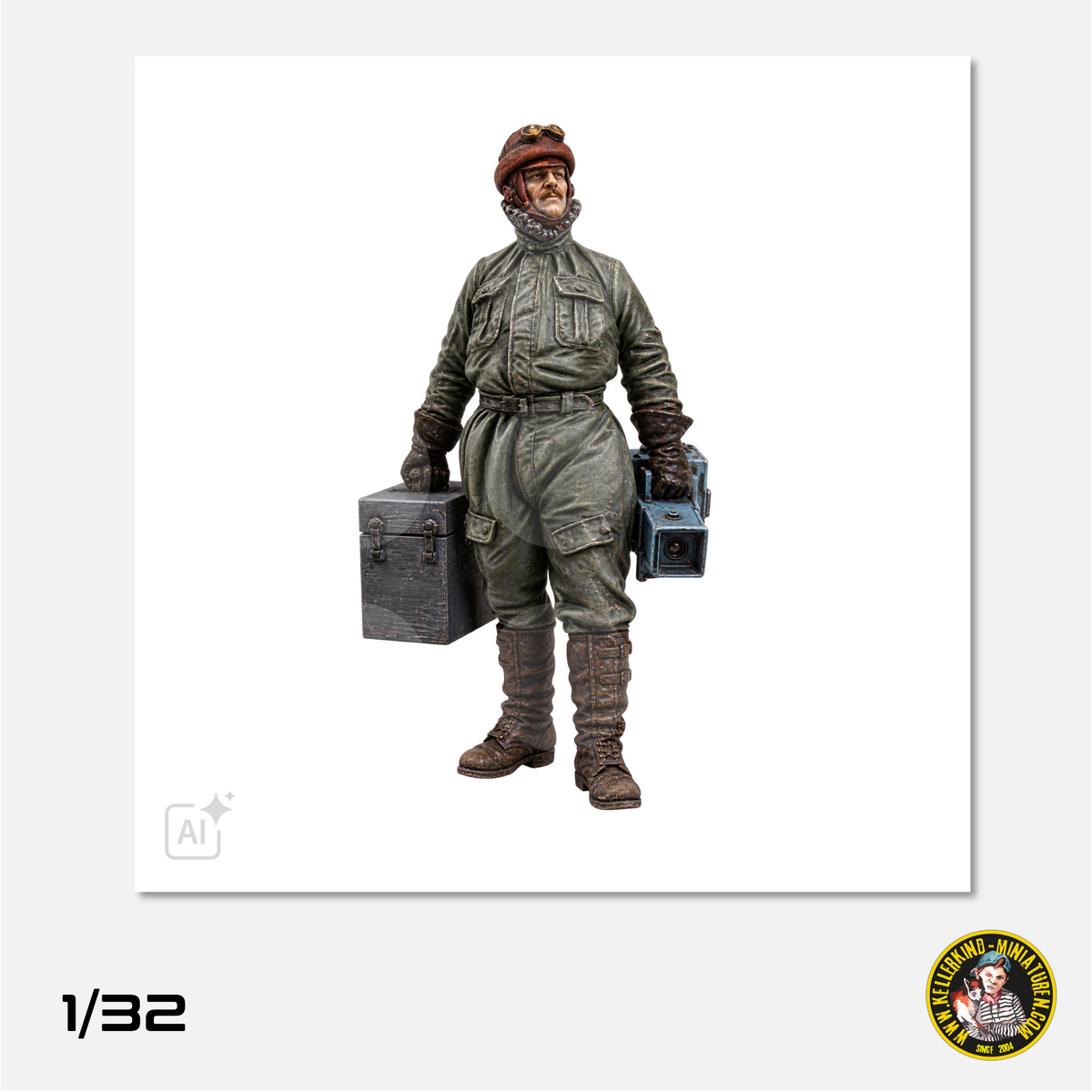 1/32 French pilot with camera