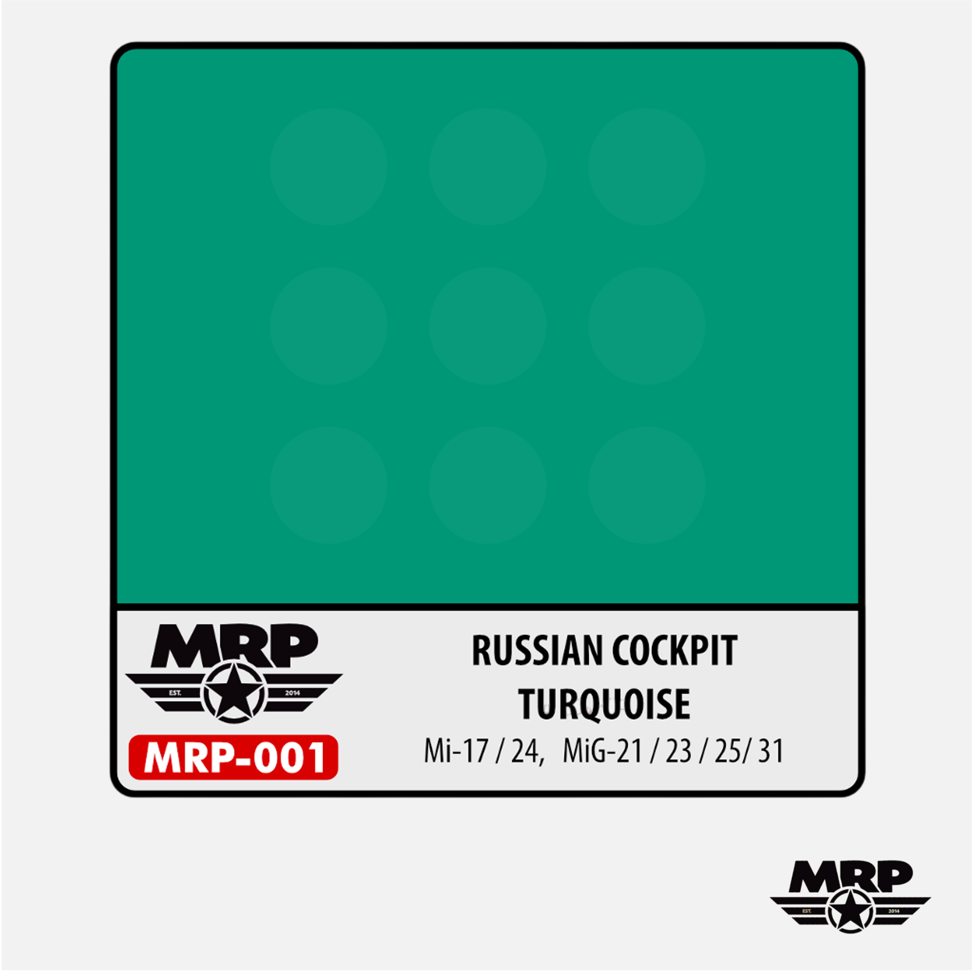 Russian Cockpit Turquoise - Mi-17 / 24, Mig-21 / 23 / 25 / 31