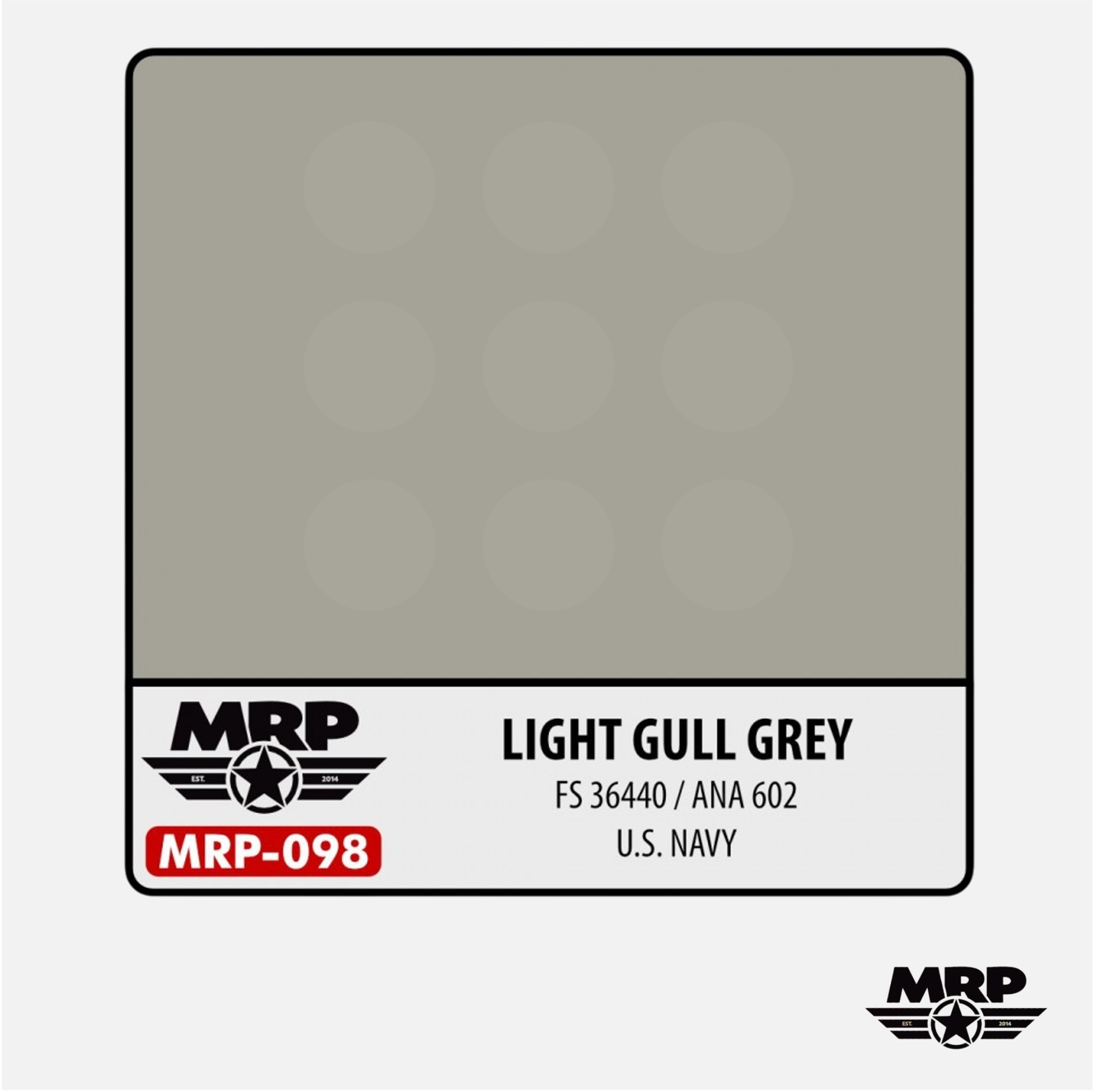 Light Gull Grey - FS 36440 / ANA 602 U.S. Navy