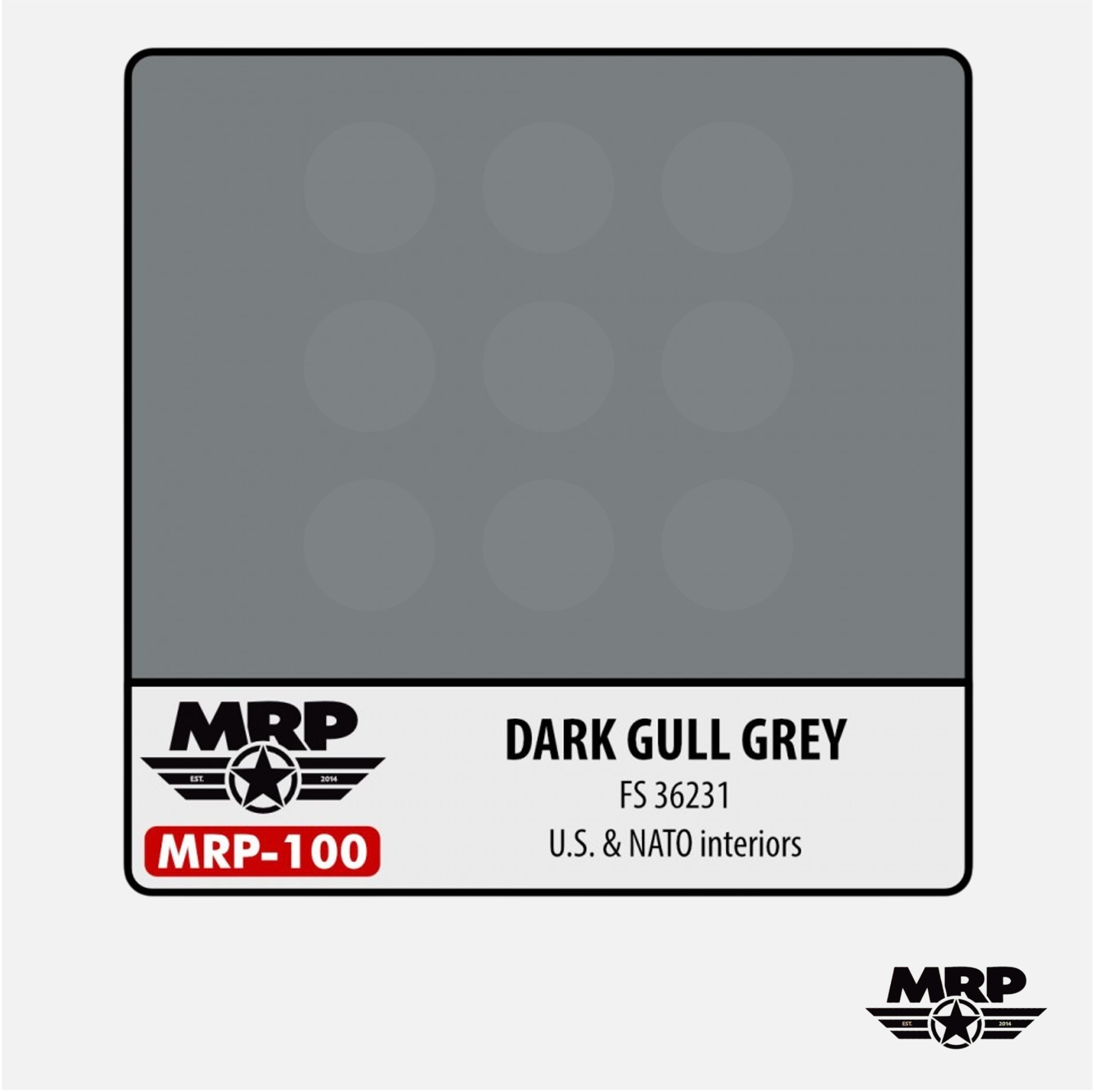 Dark Gull Grey - FS 36231 U.S. & NATO interiors