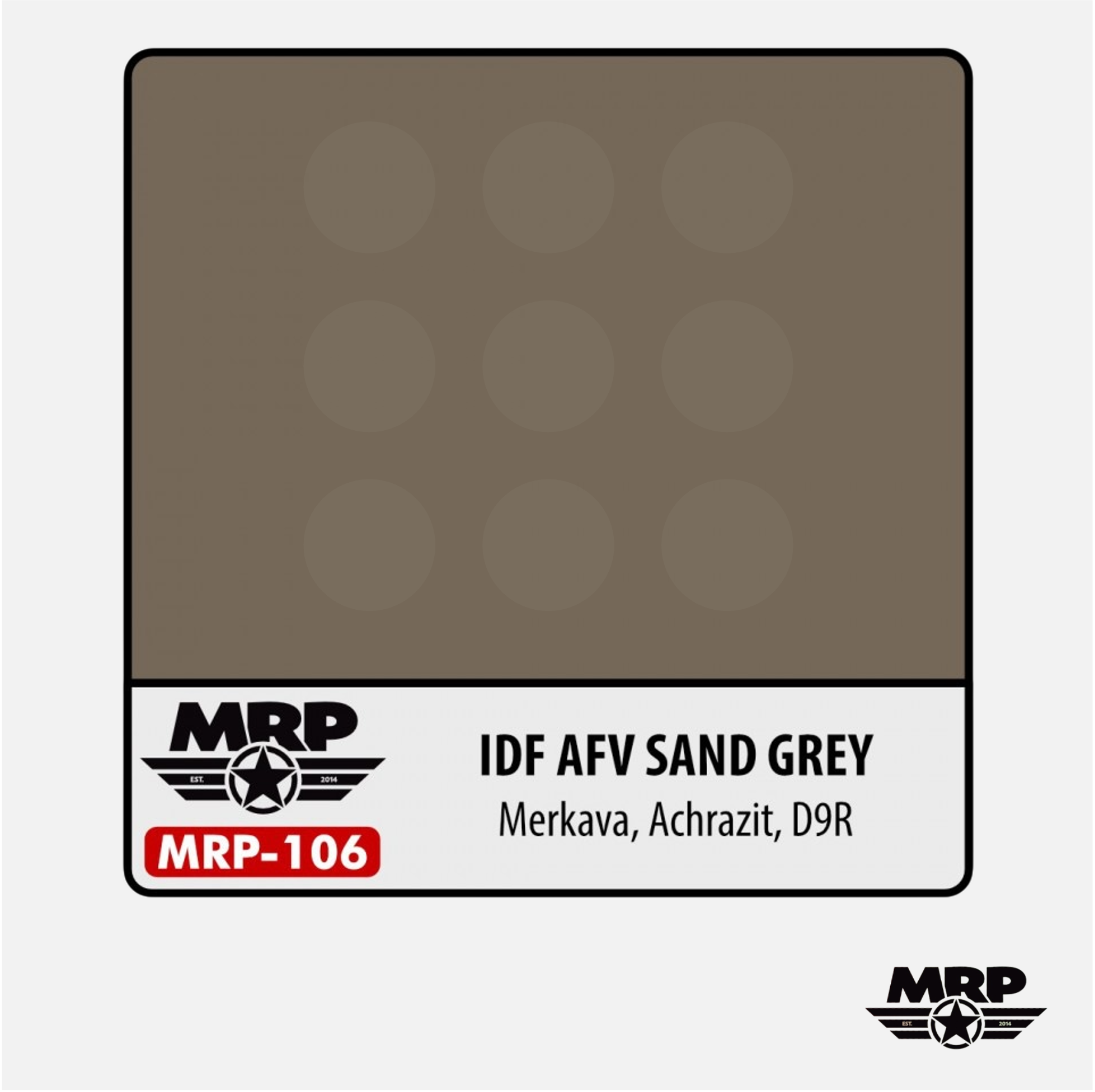 IDF AFV Sand Grey - Merkava, Achrazit, D9R
