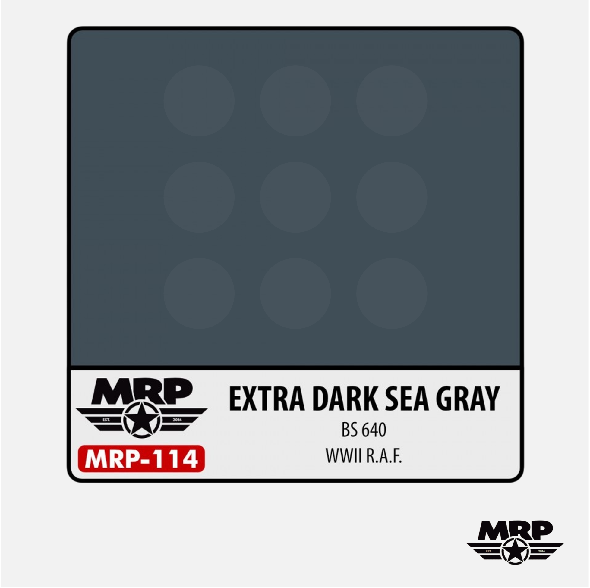 Extra Dark Sea Grey - BS 640 - WWII RAF