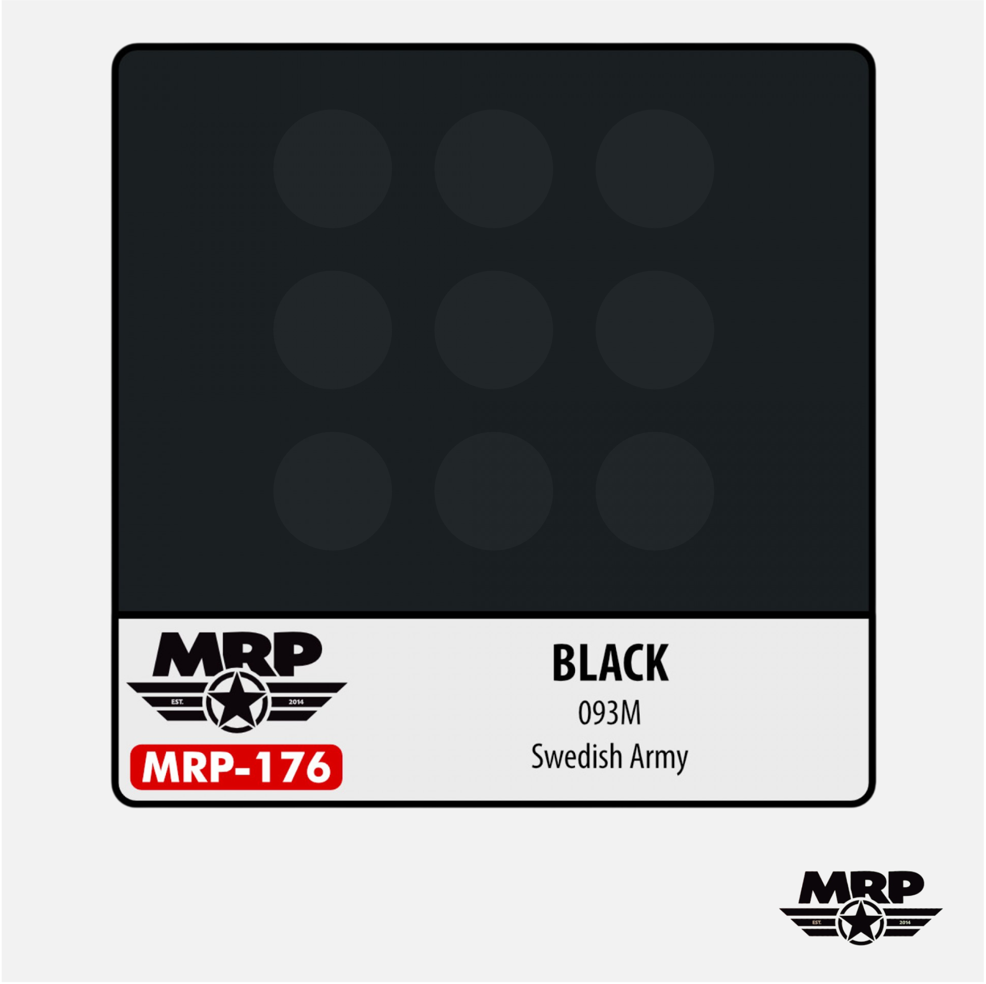 Mr.Paint - Acrylic Lacquer Paint - Black 093M Swedish Army - MRP-176 - Gothaforce
