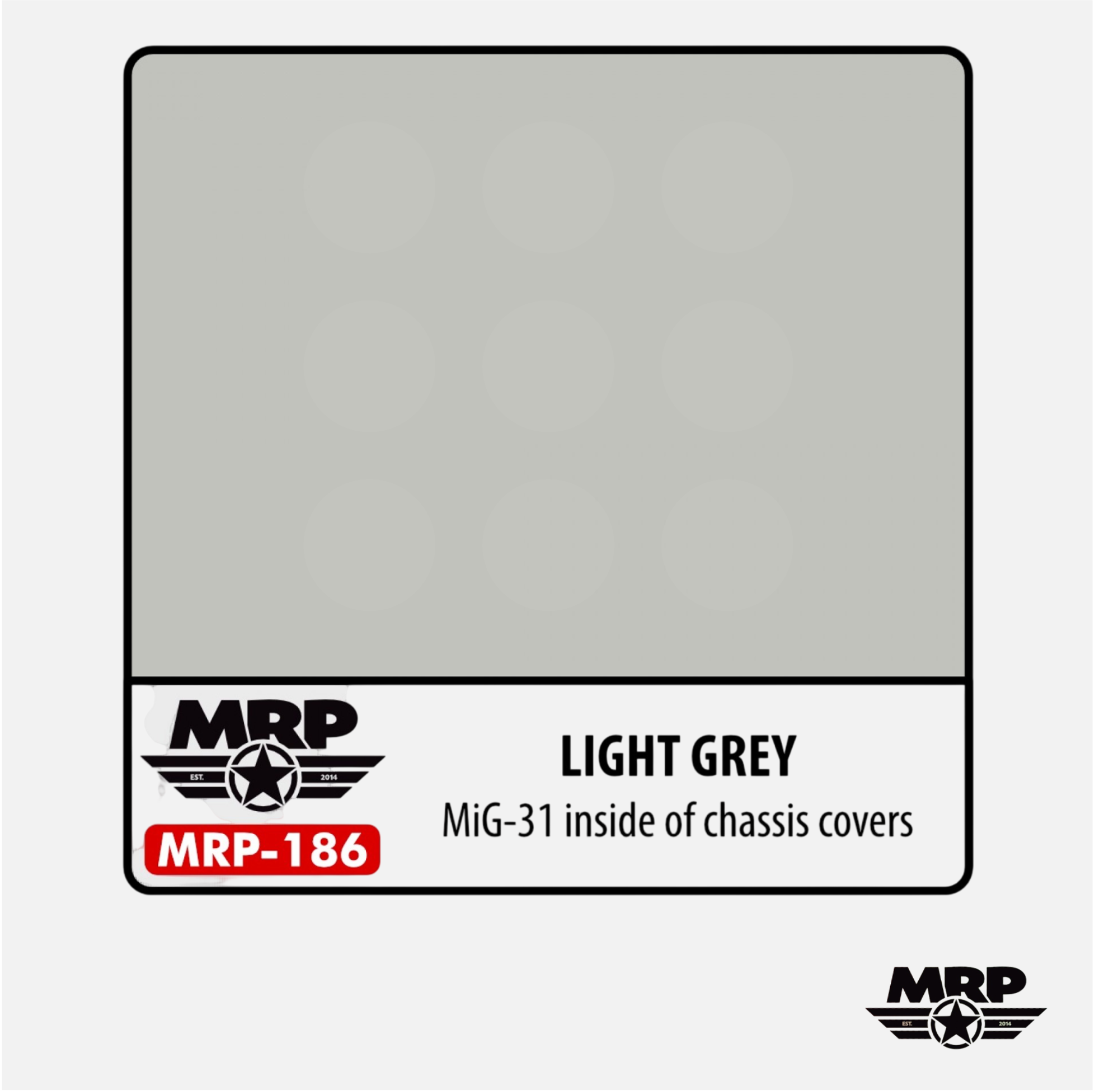 Mr.Paint - Acrylic Lacquer Paint - Light Grey MiG 31 inside of chassis covers - MRP-186 - Gothaforce