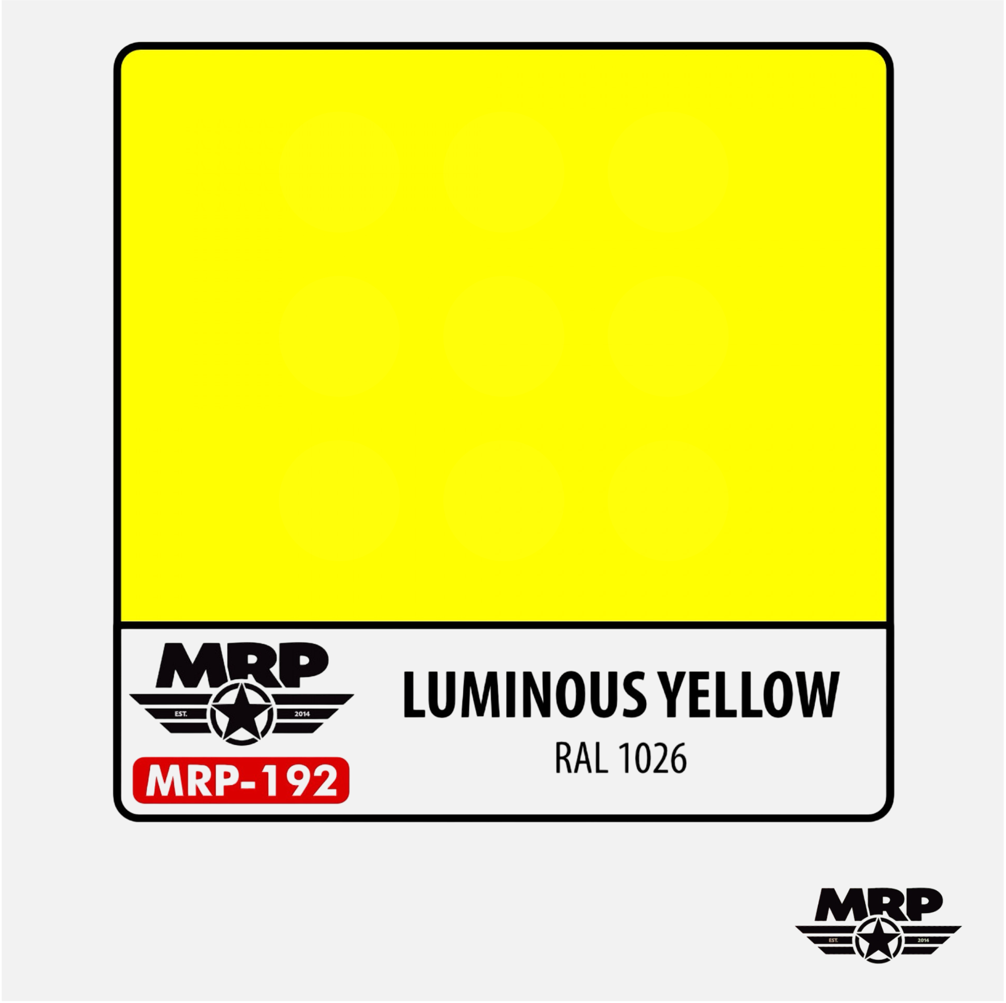 Mr.Paint - Acrylic Lacquer Paint - Luminous Yellow RAL 1026 - MRP-192 - Gothaforce