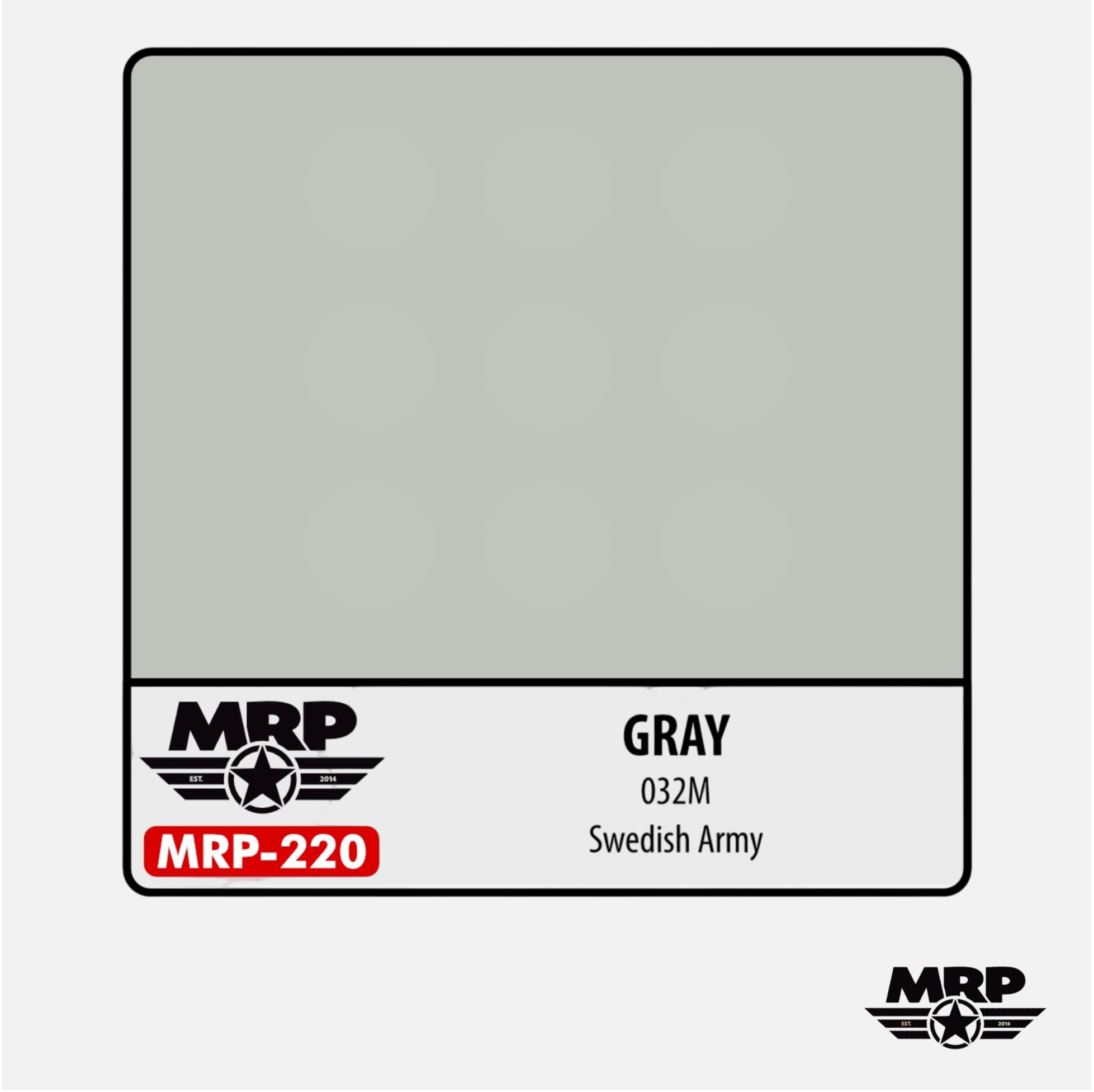 Mr.Paint - Acrylic Lacquer Paint - Gray 032M Swedish Army - MRP-220 - Gothaforce