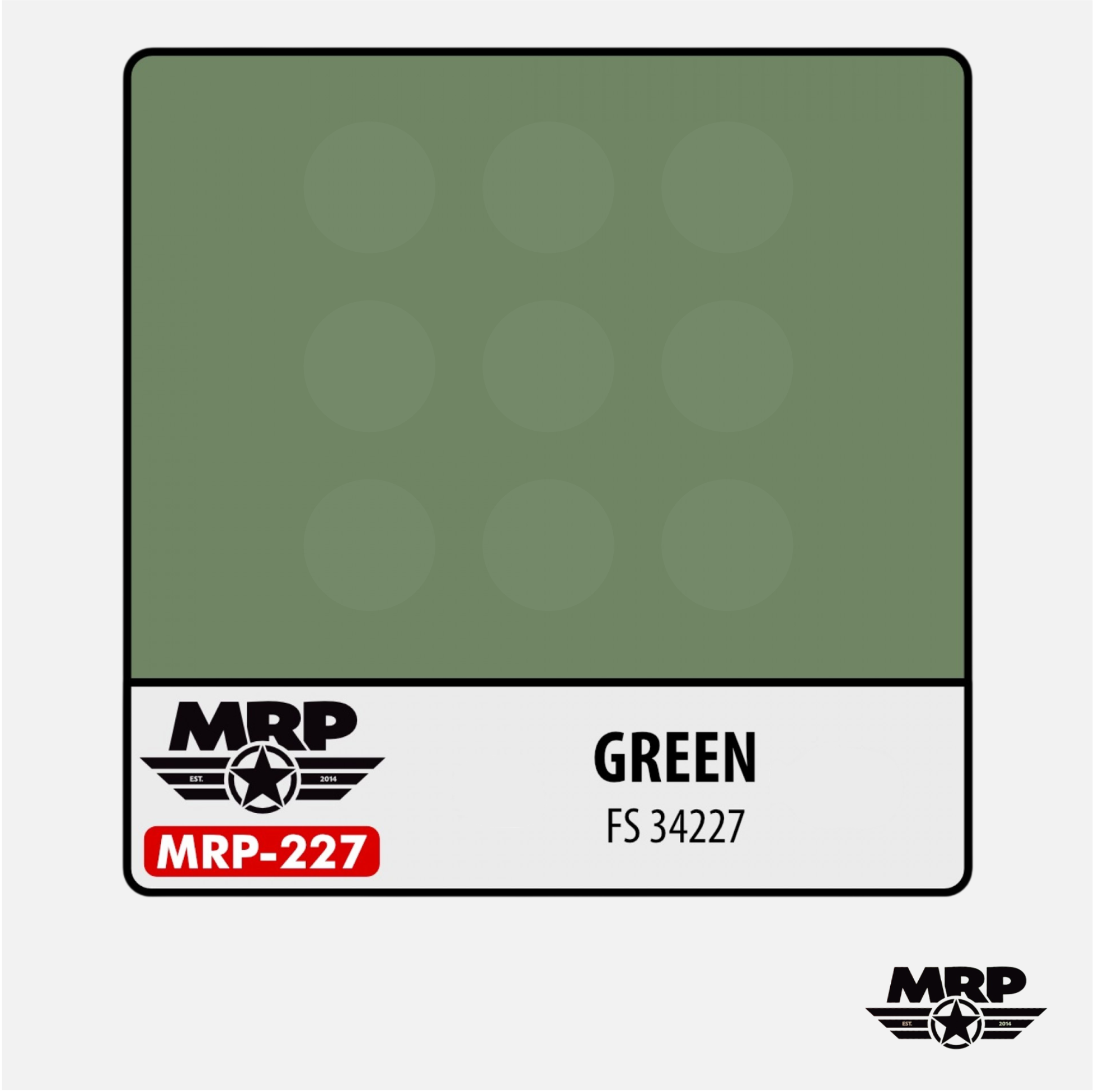 Mr.Paint - Acrylic Lacquer Paint - Green FS 34227 - MRP-227 - Gothaforce